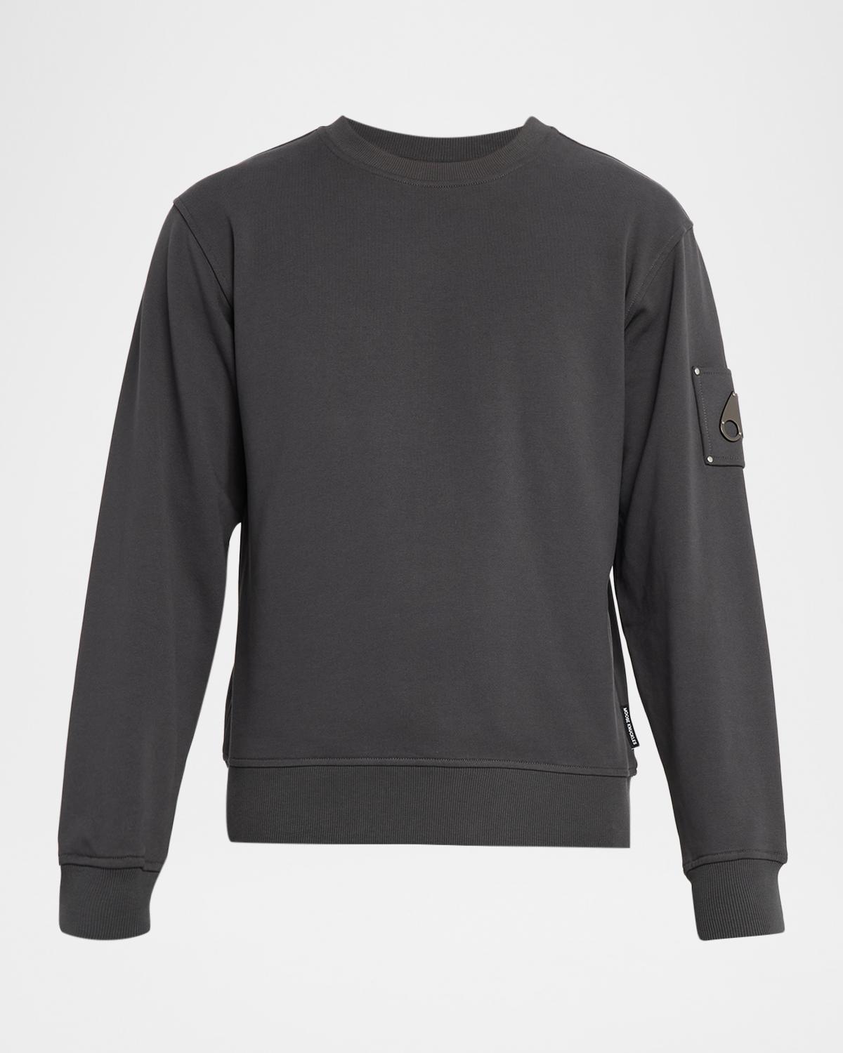 Moose Knuckles Men's Hartsfield Cotton Terry Crewneck Sweater
