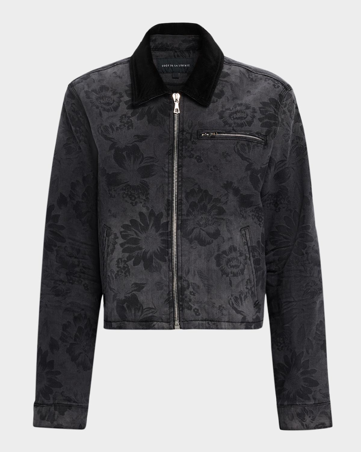 Coût De La Liberté Finsbury Floral Denim Jacket