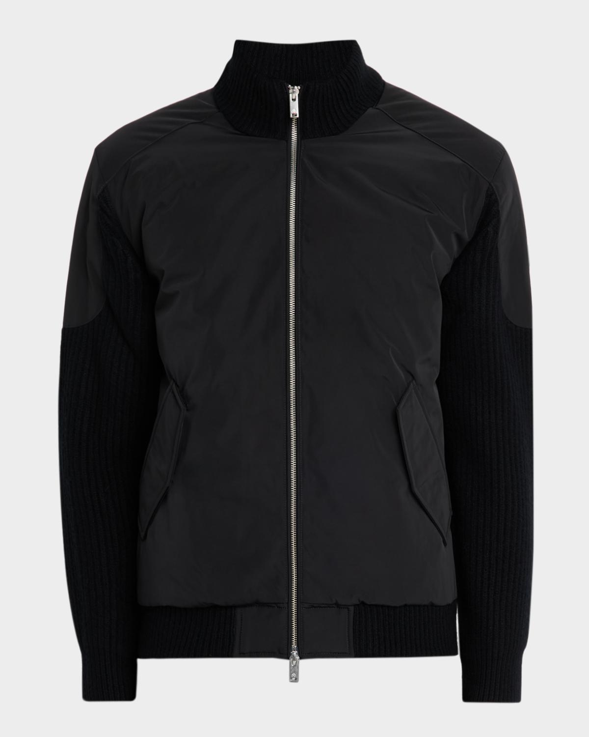 Moose Knuckles Men's Magnus Knit Hybrid Bomber Jacket