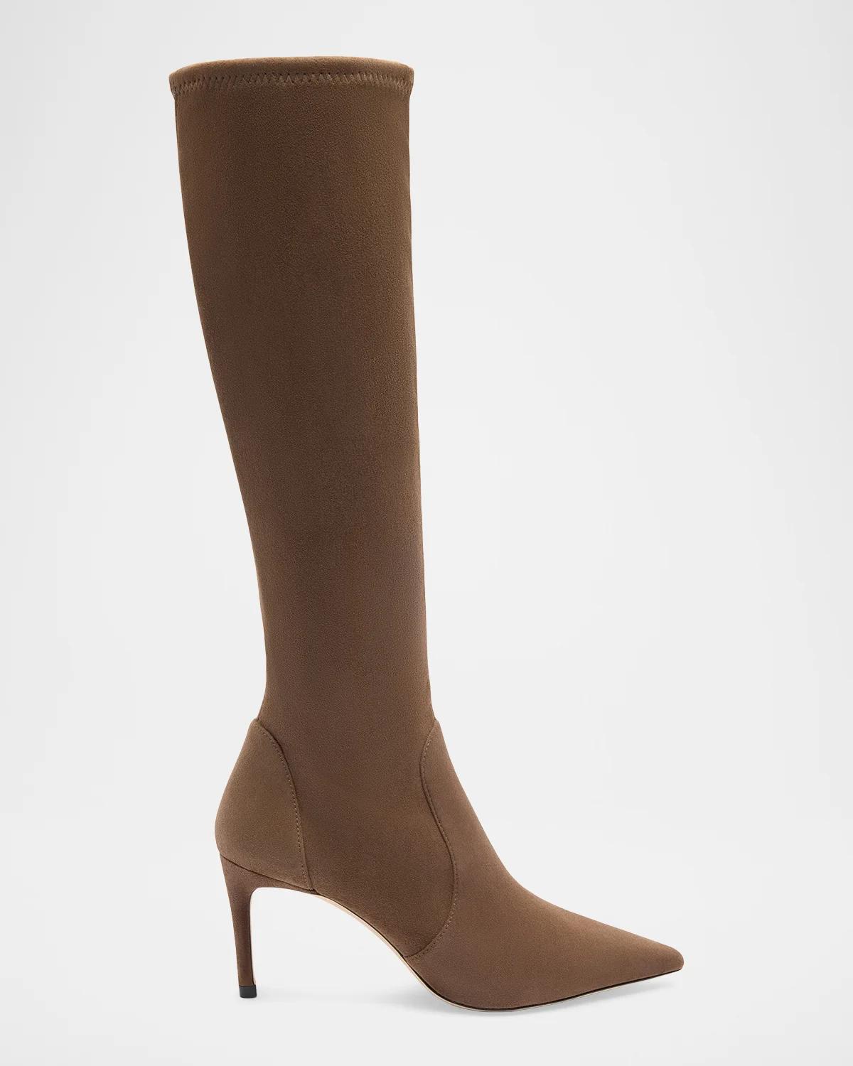 Stuart Weitzman 75mm Stuart Power Suede Knee-High Boots