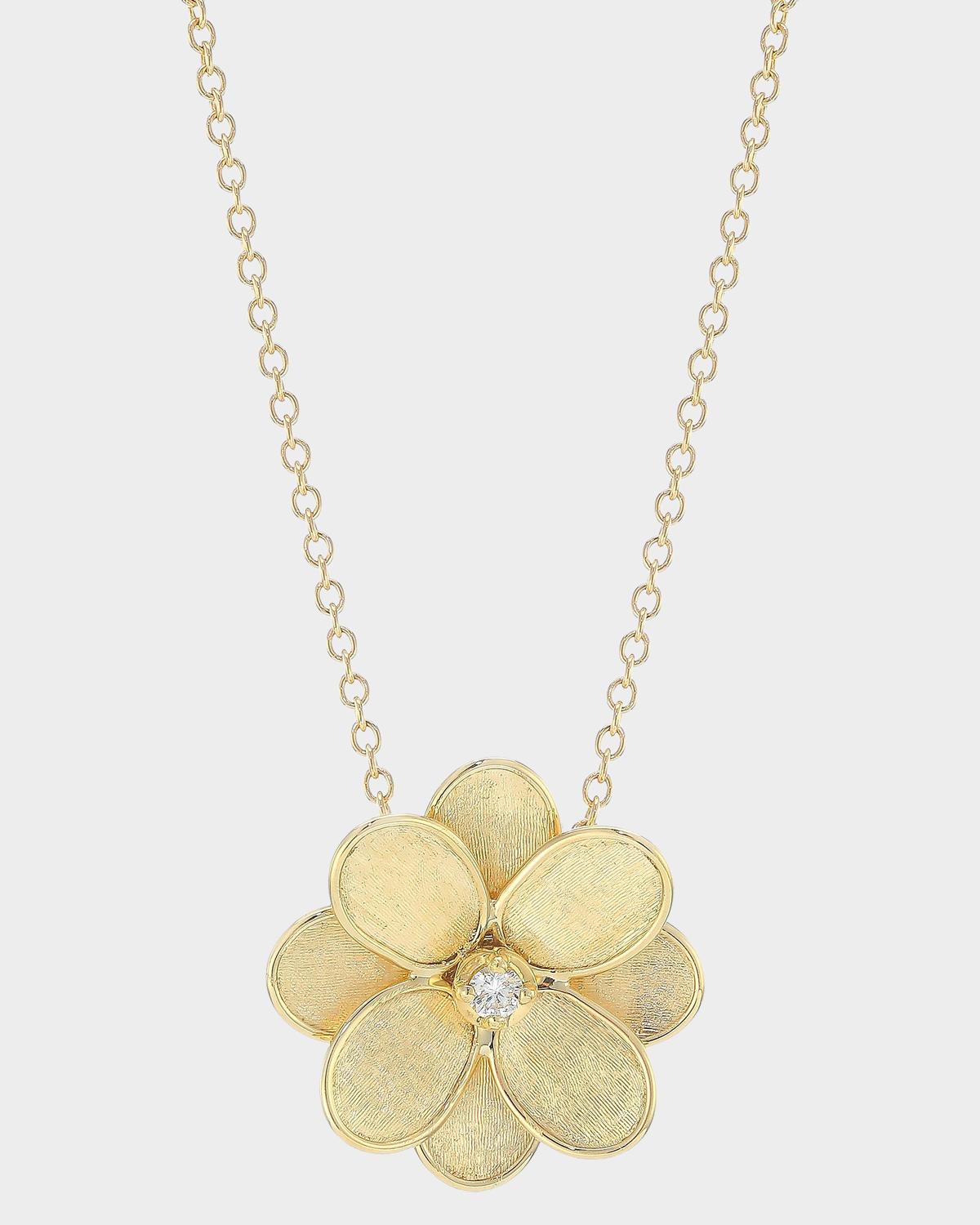 18K Gold Diamond Petali Necklace