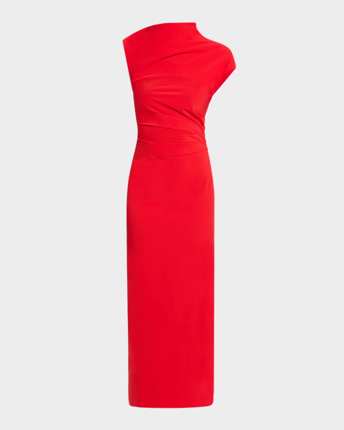 Wynn Hamlyn Rita Asymmetric Maxi Dress