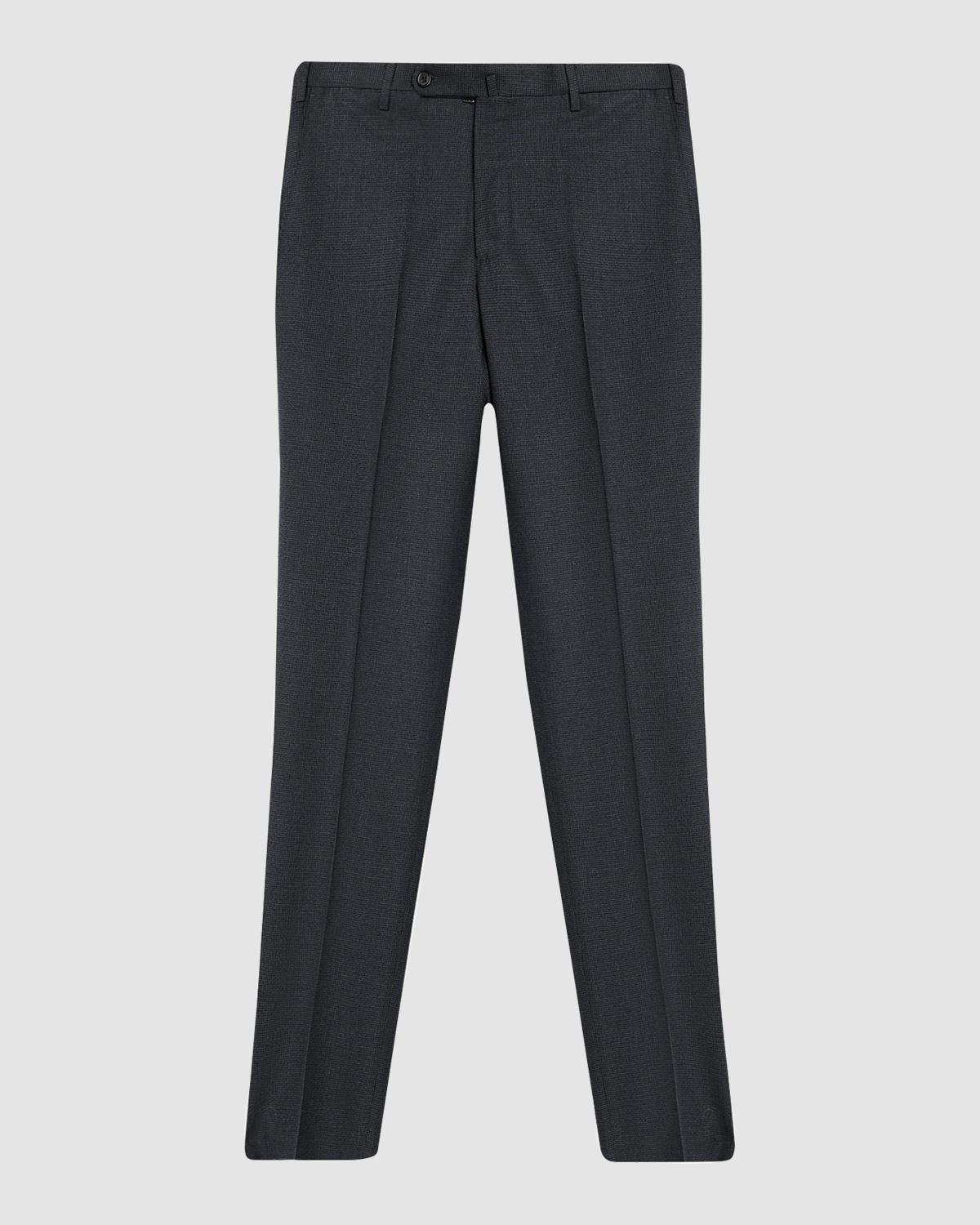 Incotex Men's Micro-Houndstooth Wool and Cashmere Trousers