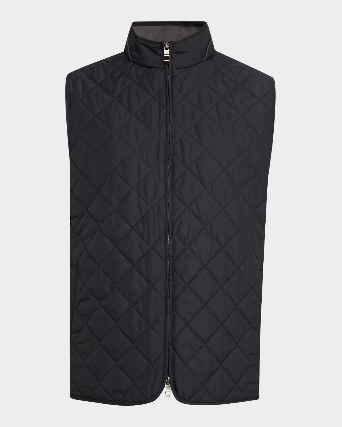 Peter Millar Men's Essex Quilted Stand-Collar Vest