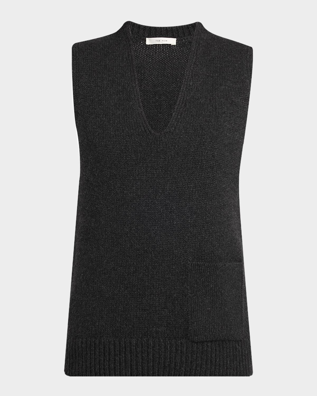 The Row Marte V-Neck Cashmere Sweater Vest