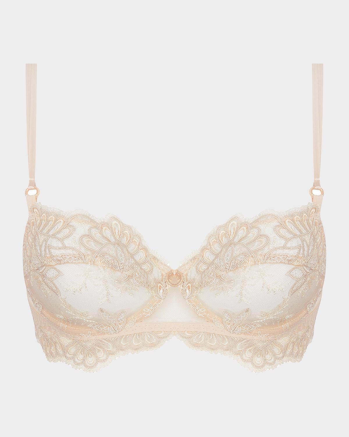 Lise Charmel Elegance Artist Scalloped-Trim Tulle Demi Bra