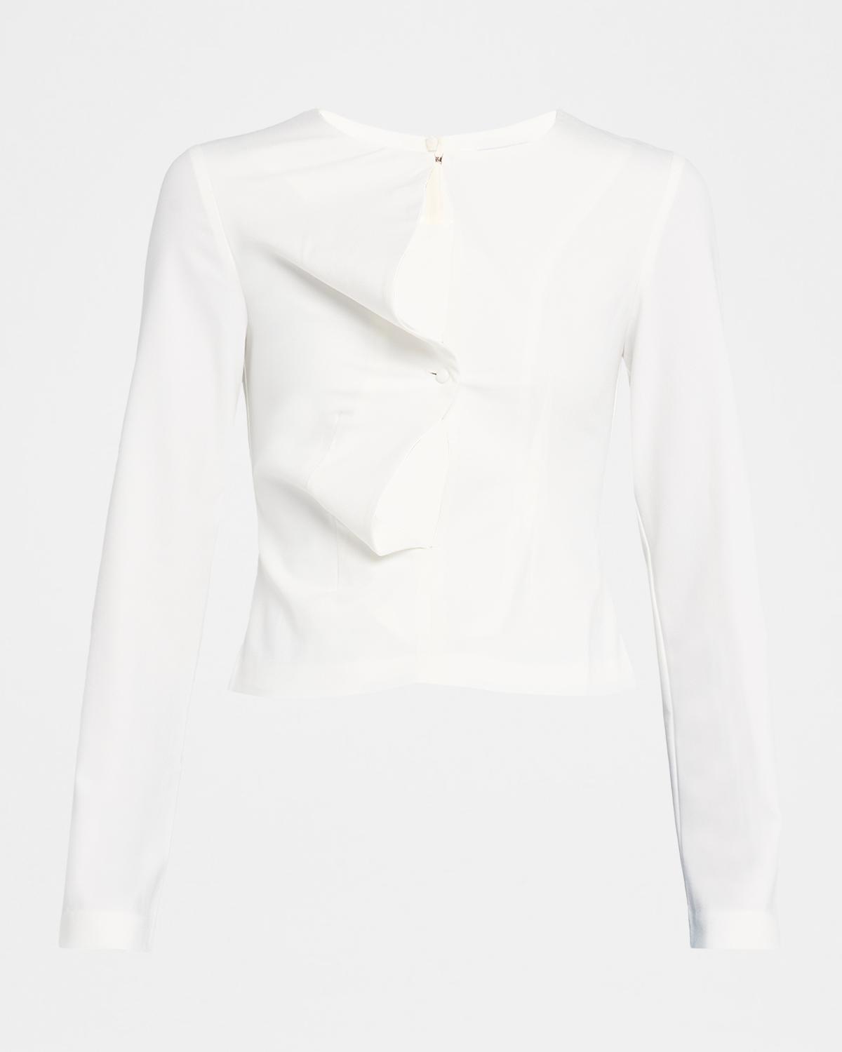 Wynn Hamlyn Esther Cut-Out Long-Sleeve Top