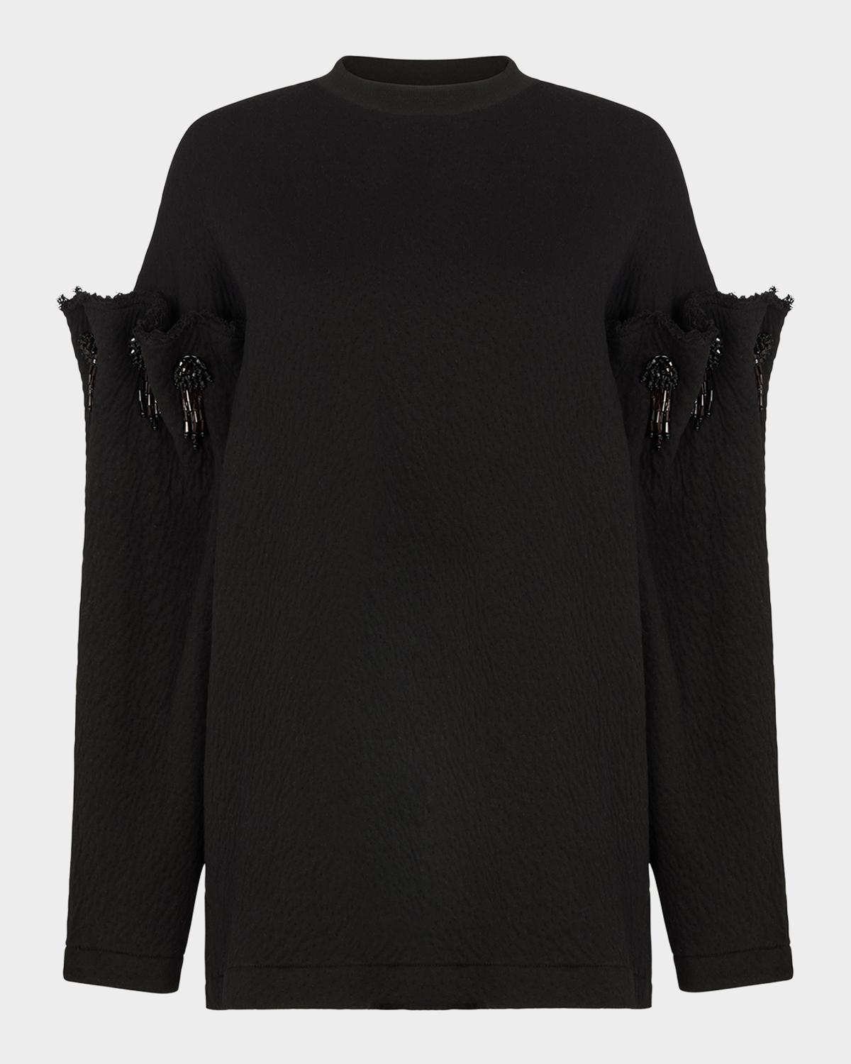 Akyn Studio Aylin Bead-Embellished Sweater