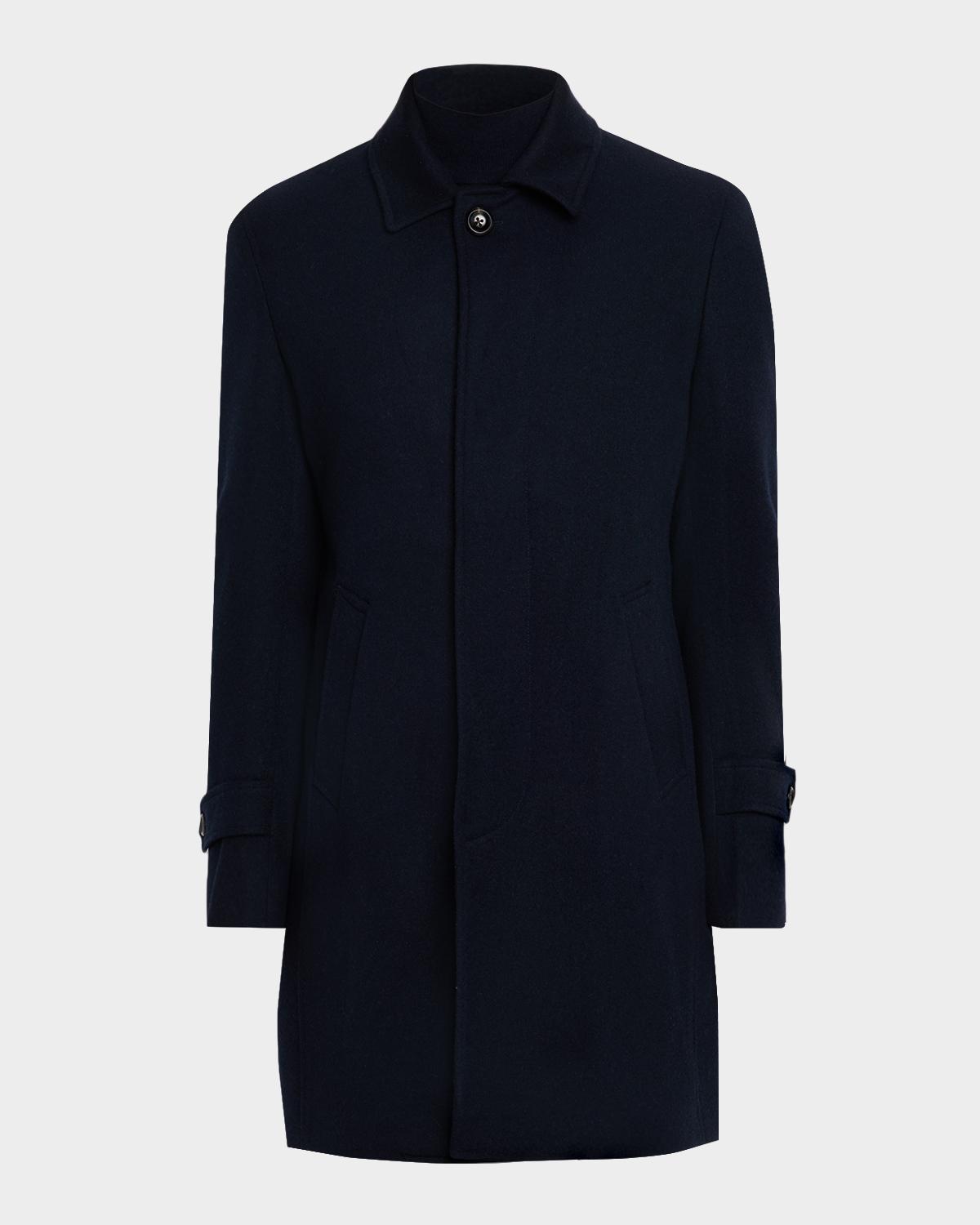 Neiman Marcus Men's Wool and Cashmere Overcoat