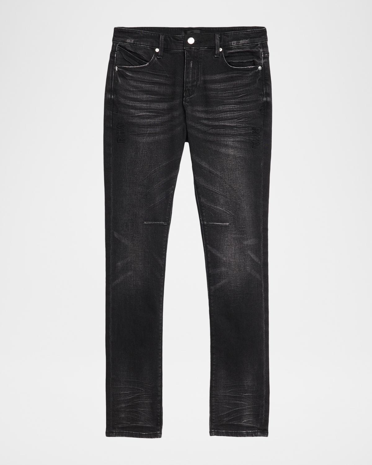 RTA Men's Clayton Skinny Jeans in Graphite Fade
