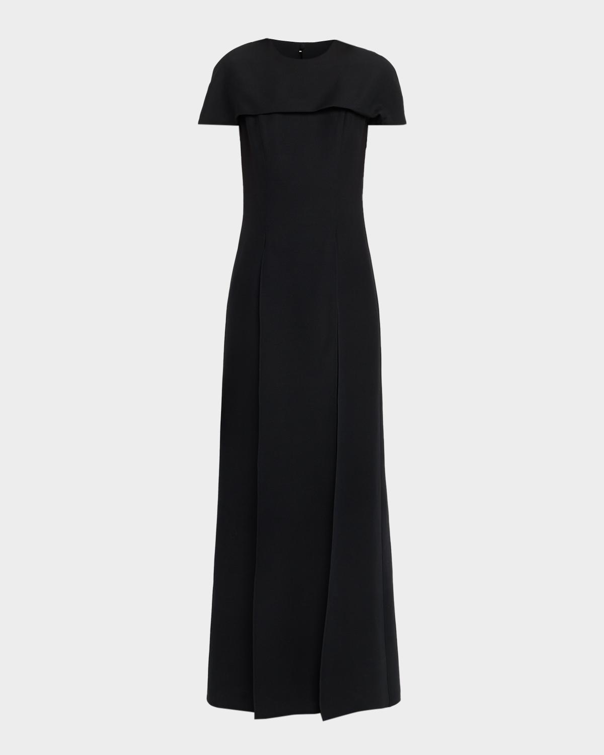 Amir Taghi Estelle Cap-Sleeve Slits Long Top