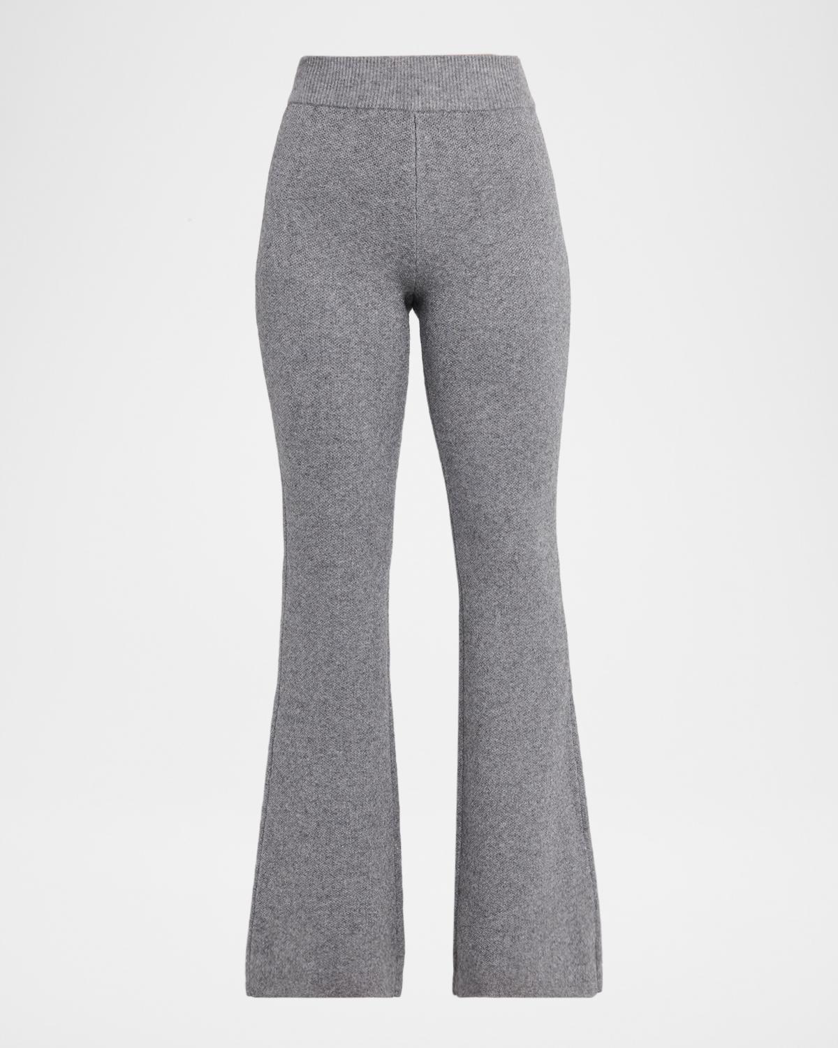 SEROYA Mickie Wool-Blend Knit Flare Pants
