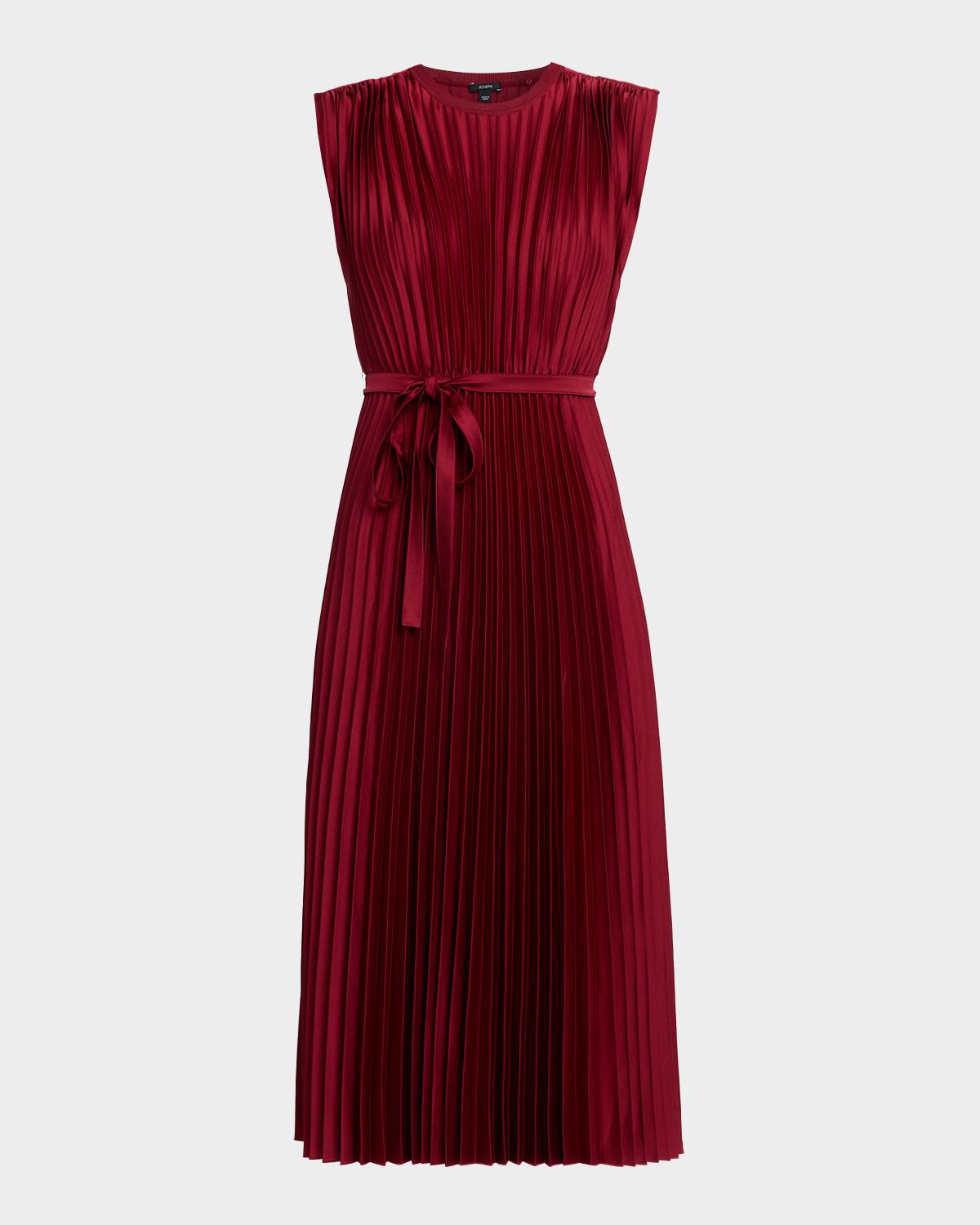 Joseph Volta Sleeveless Pleated Midi Dress
