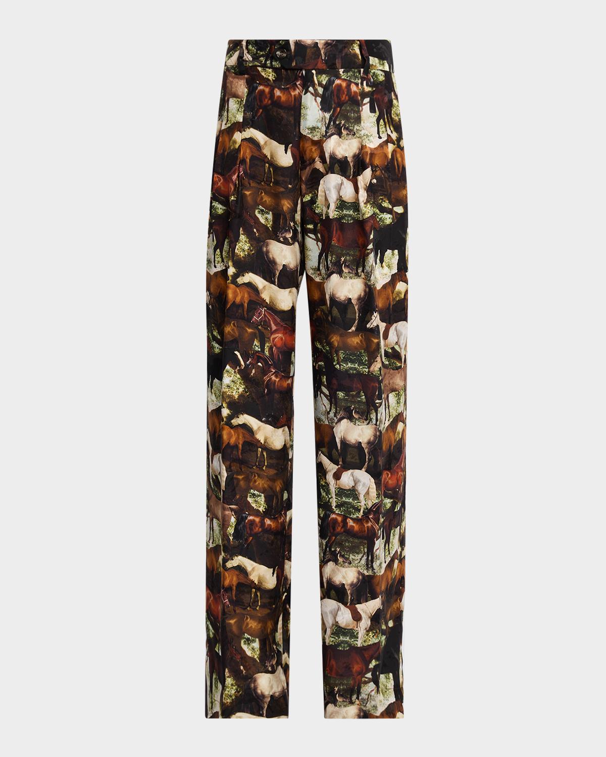Libertine Take The Reins Baggy Silk Trousers