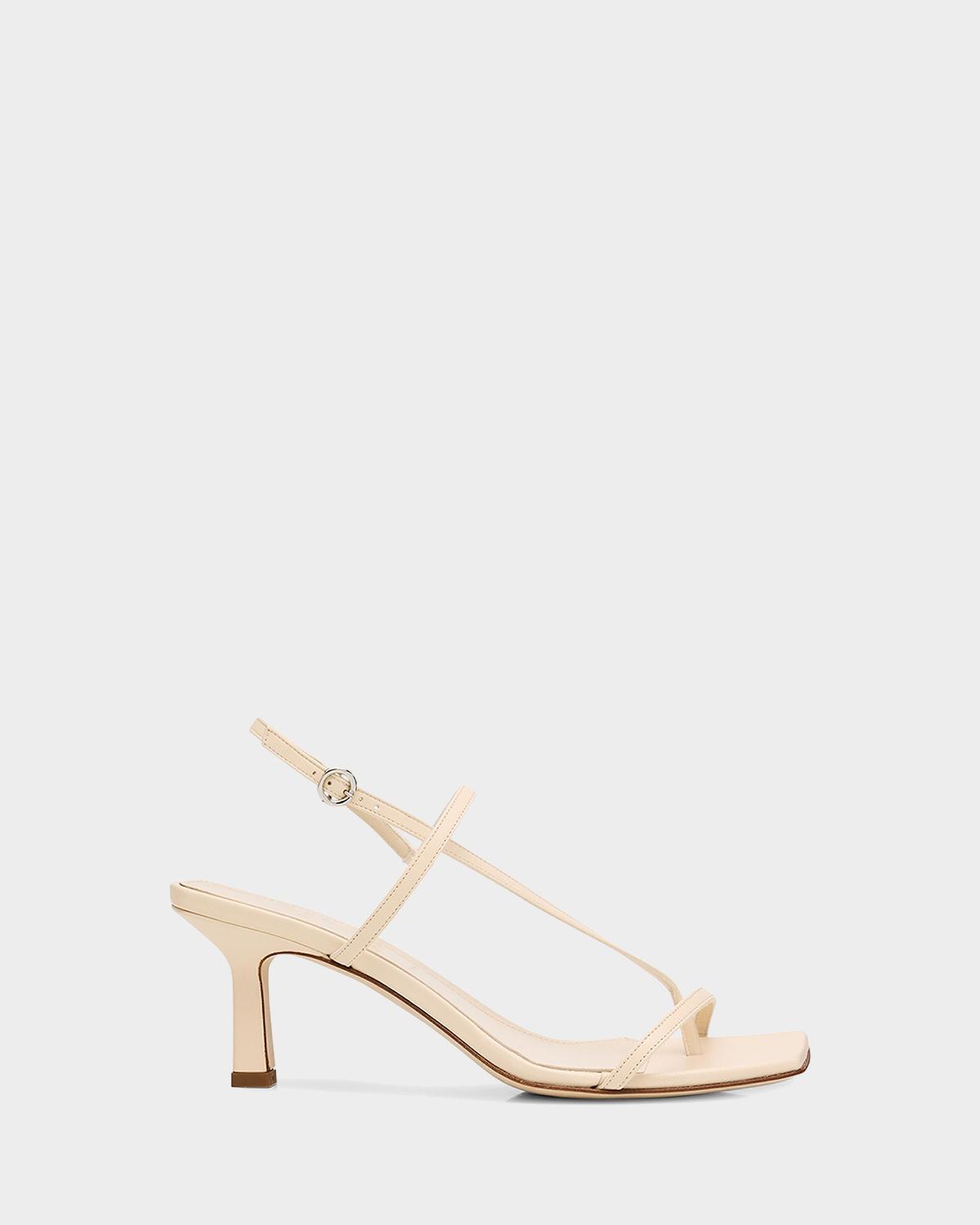 Aeyde 65mm Elise Metallic Nappa Leather Sandals