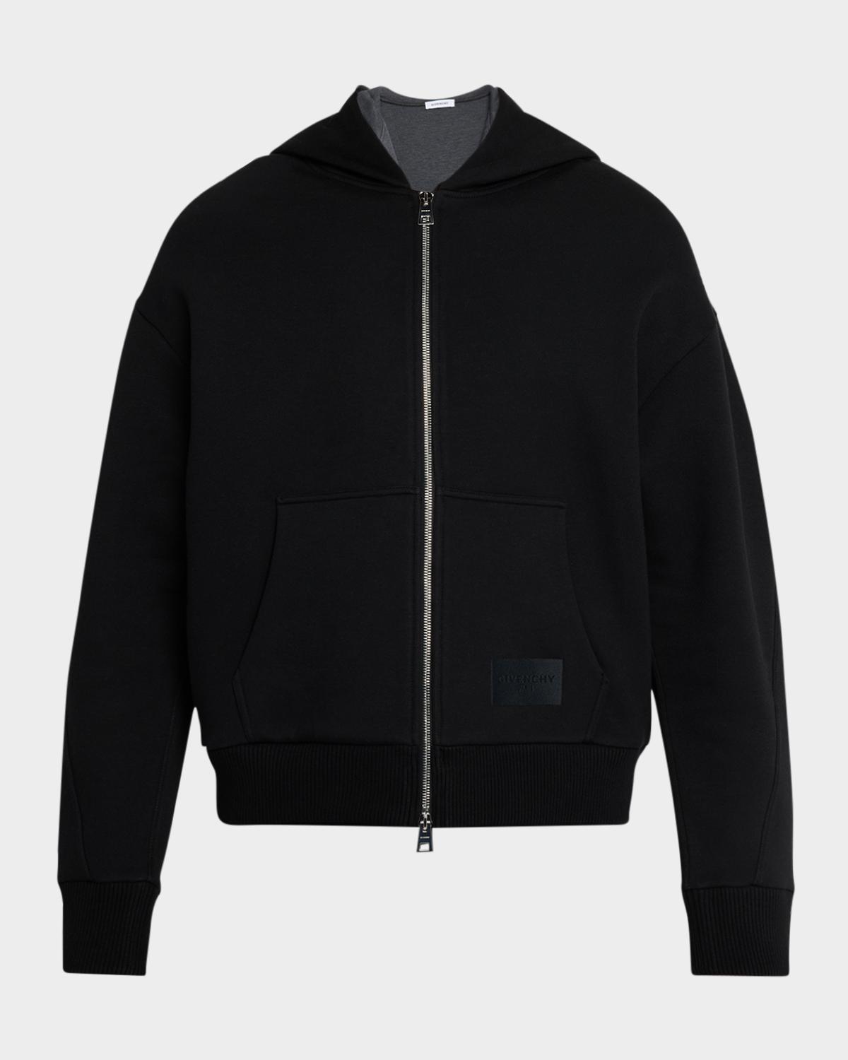 Givenchy Men's Couture Seam Scuba Zipped Hoodie