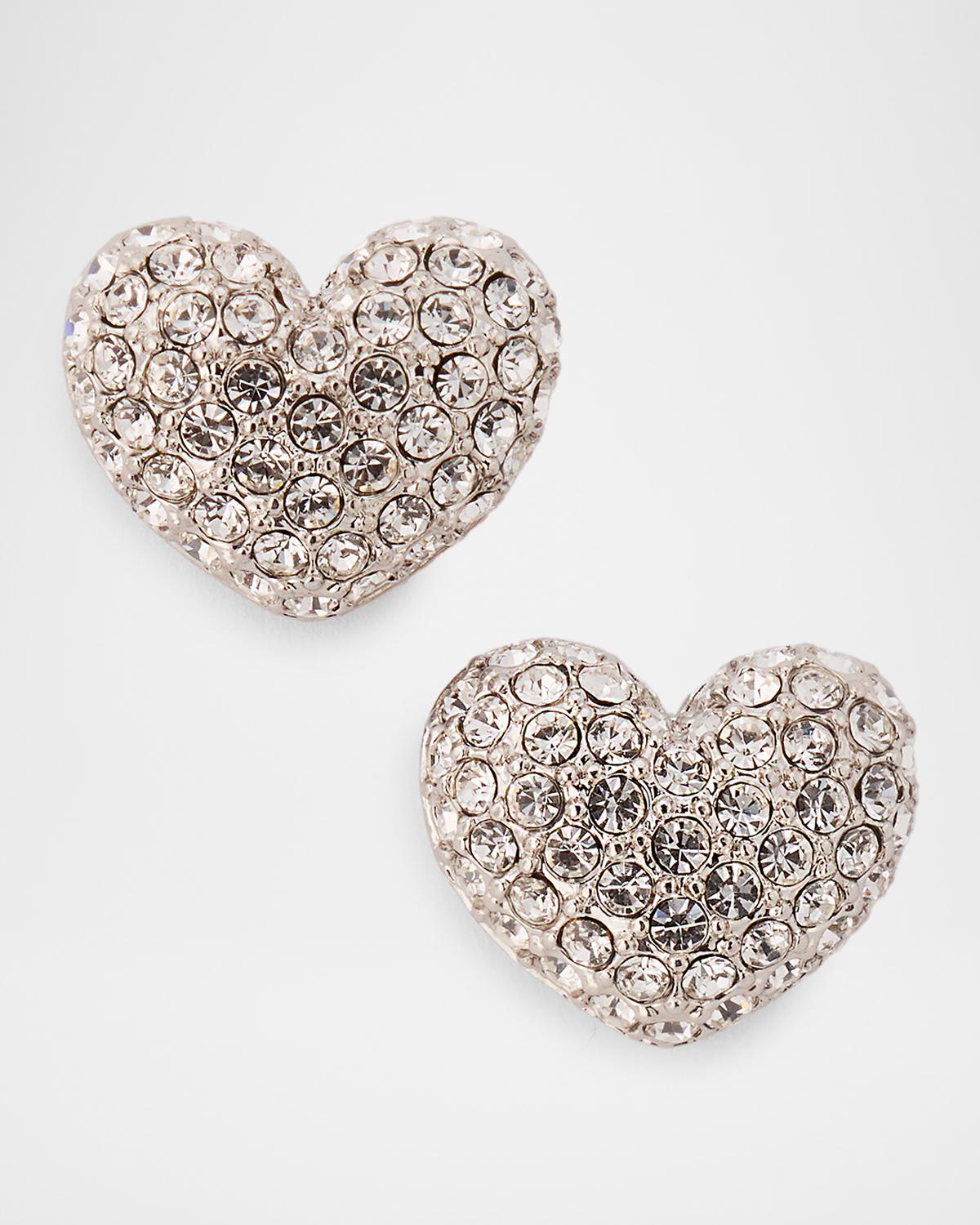 The Heart Pave Earrings