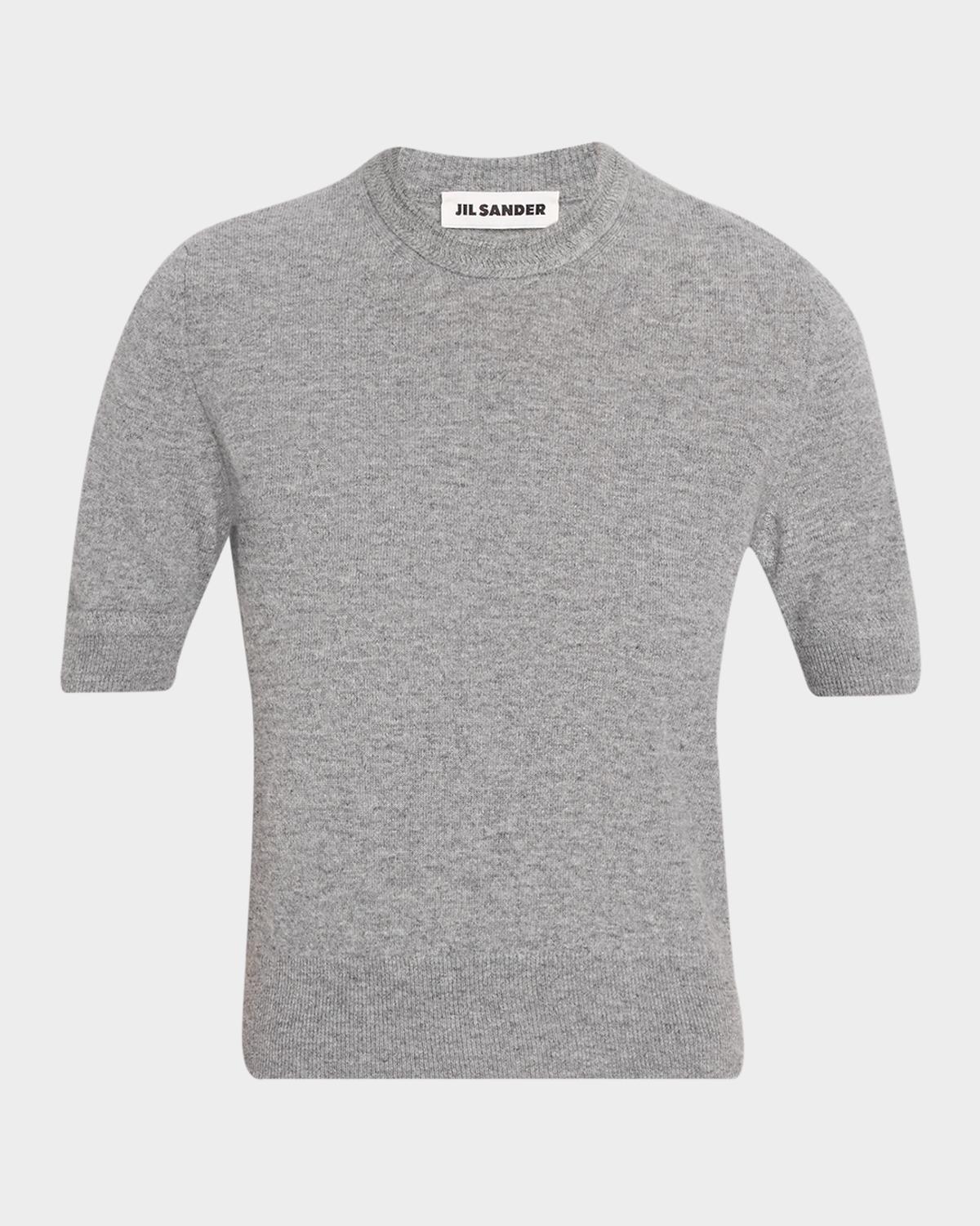 Jil Sander Wool Knit Short-Sleeve T-Shirt