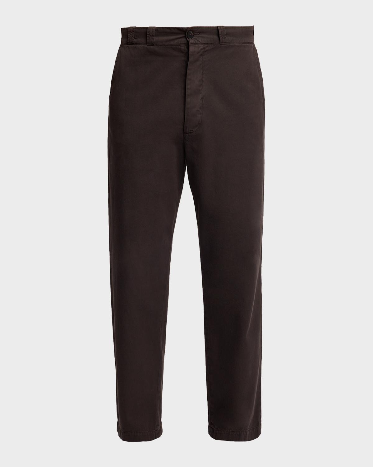 The Row Men's Ottis Cotton and Cashmere Straight-Leg Chino Pants