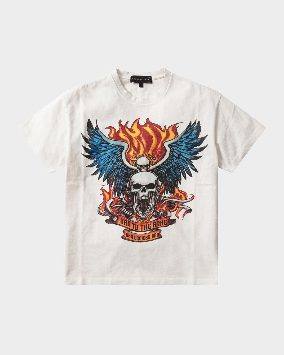 WHO DECIDES WAR Men's Bad To The Bone Jersey Cotton T-Shirt