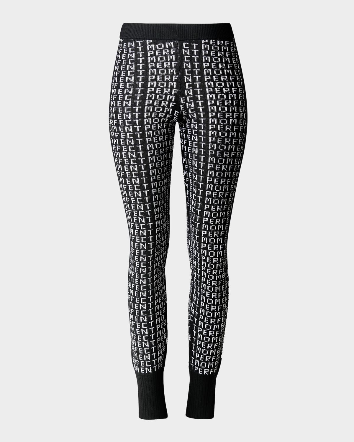 Perfect Moment Monogram Merino Wool Leggings