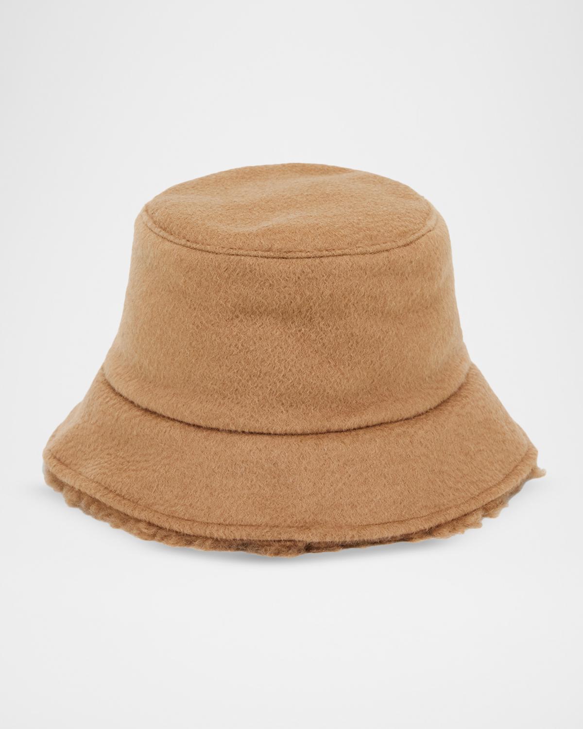 Fiducia Reversible Camel & Teddy Cloche Hat