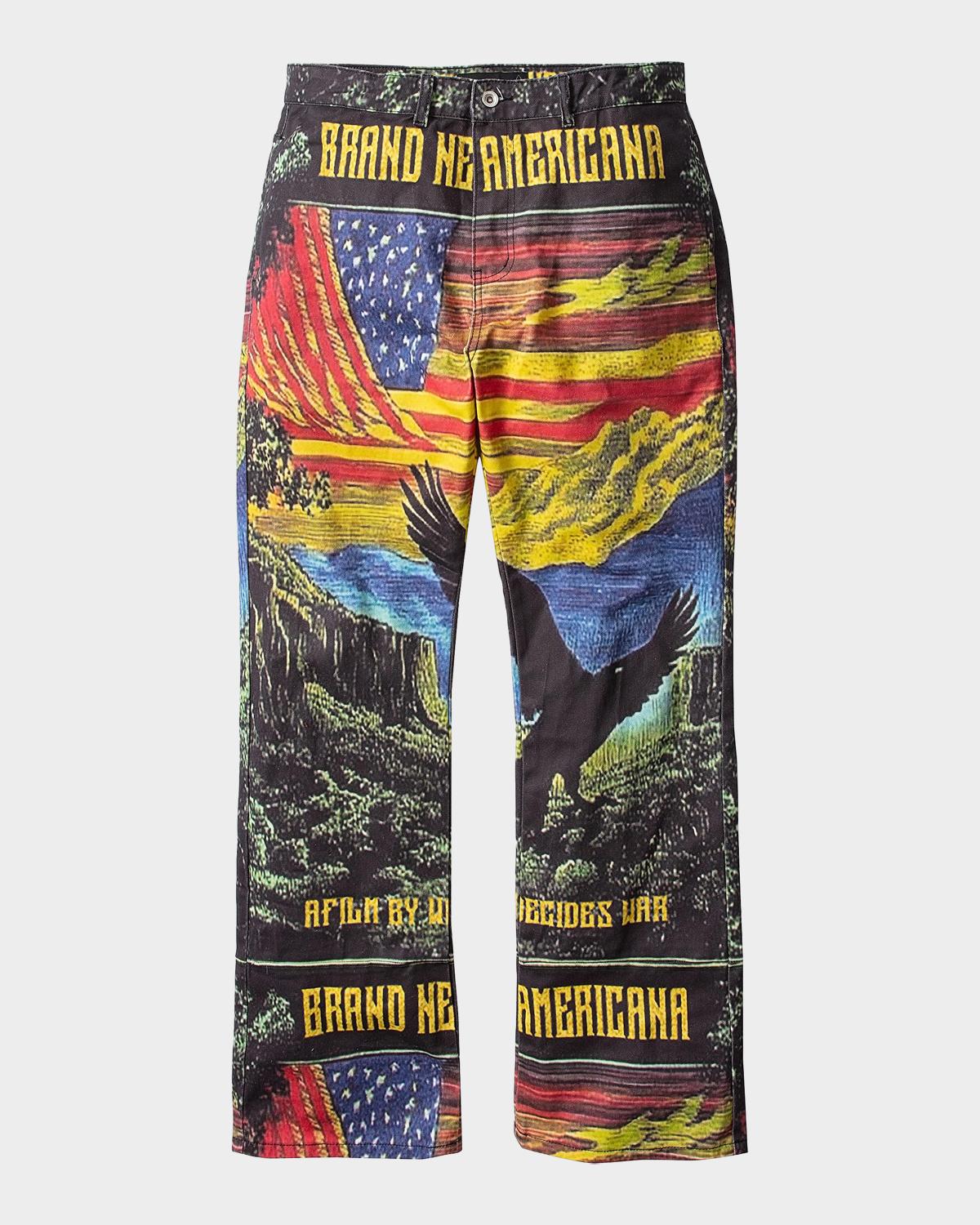 WHO DECIDES WAR Film Cotton Trousers