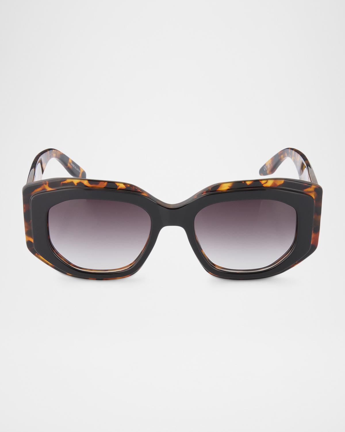 Barton Perreira Crescendo 50.5mm Geometric Acetate Sunglasses