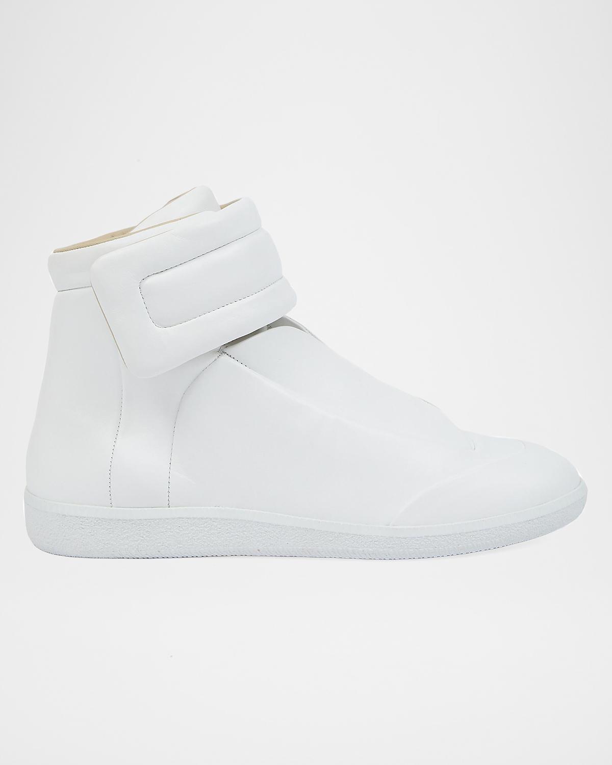 Maison Margiela Men's Future Leather High-Top Sneakers