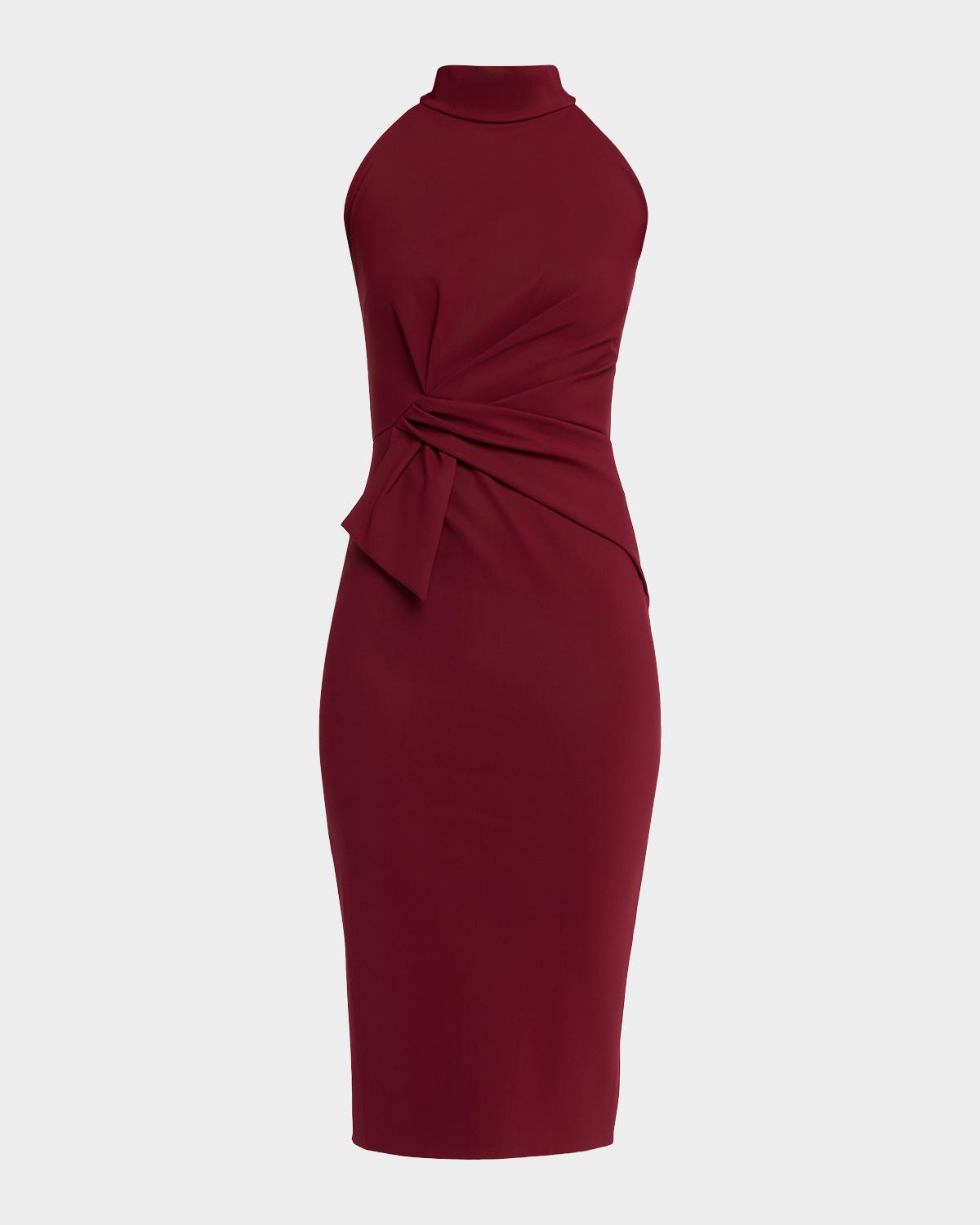 Chiara Boni La Petite Robe Gulek Sleeveless Halter Midi Sheath Dress