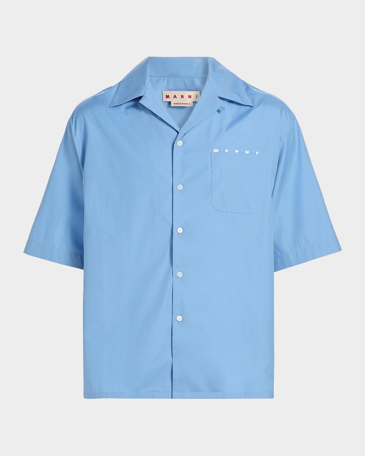 Marni Men's Cotton Poplin Bowling Shirt
