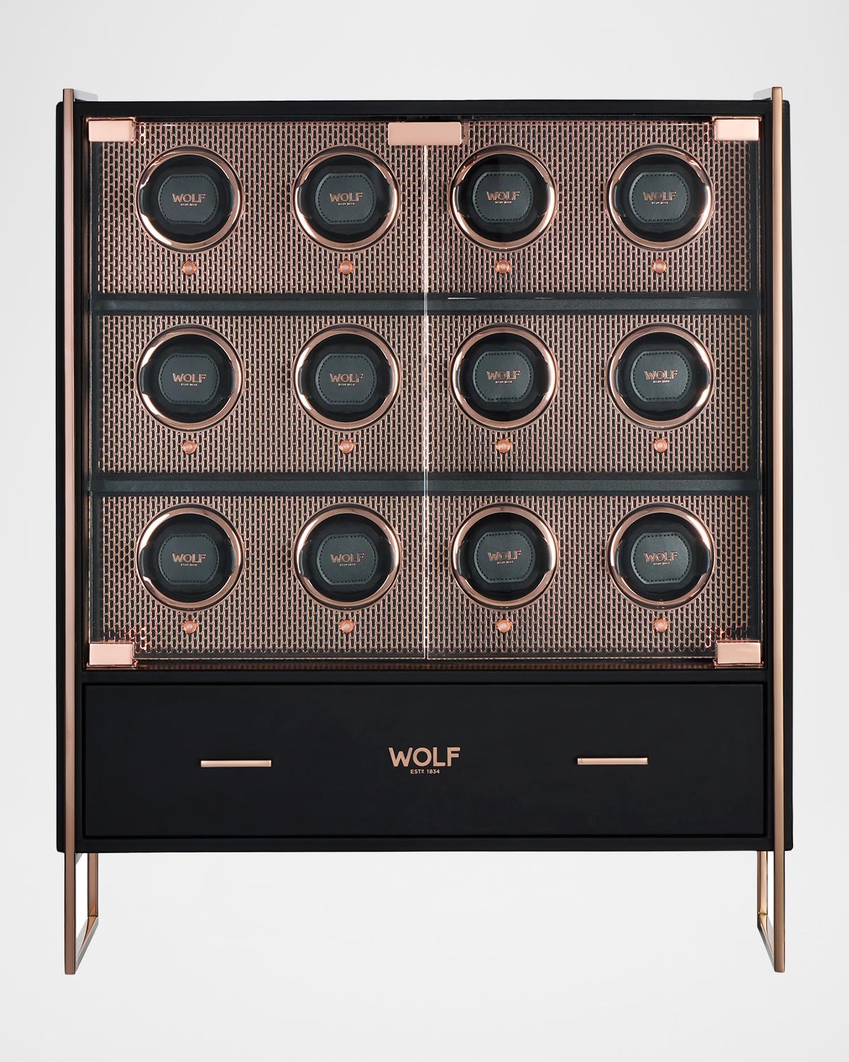 WOLF Axis 12-Piece Watch Winder Cabinet