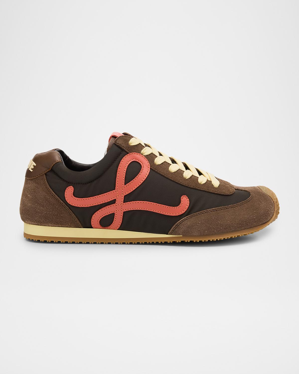 LOEWE Men's Ballet Runner 2.0 Nylon & Calfskin Sneakers