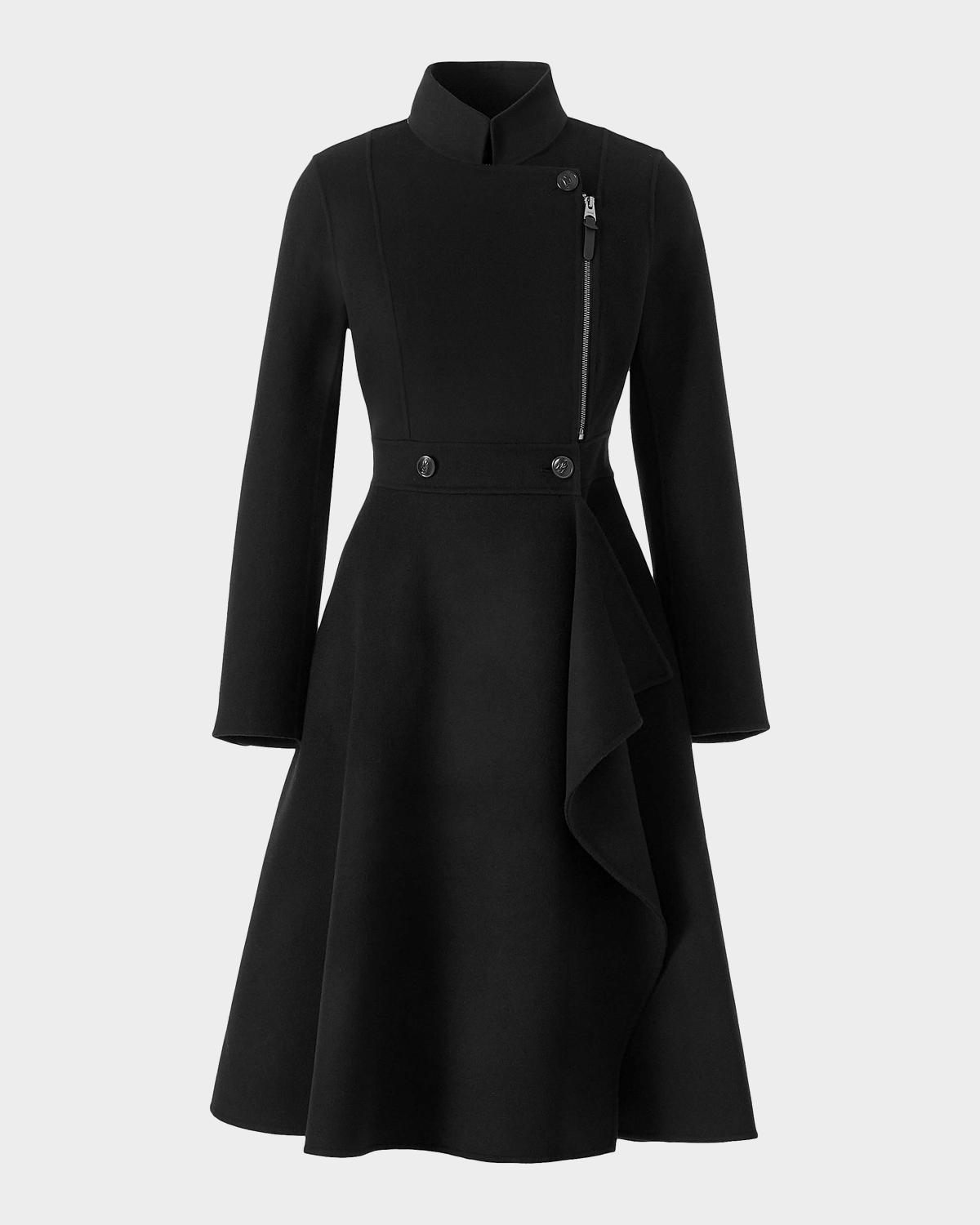 Mackage Annia Wool Flared Wrap Coat