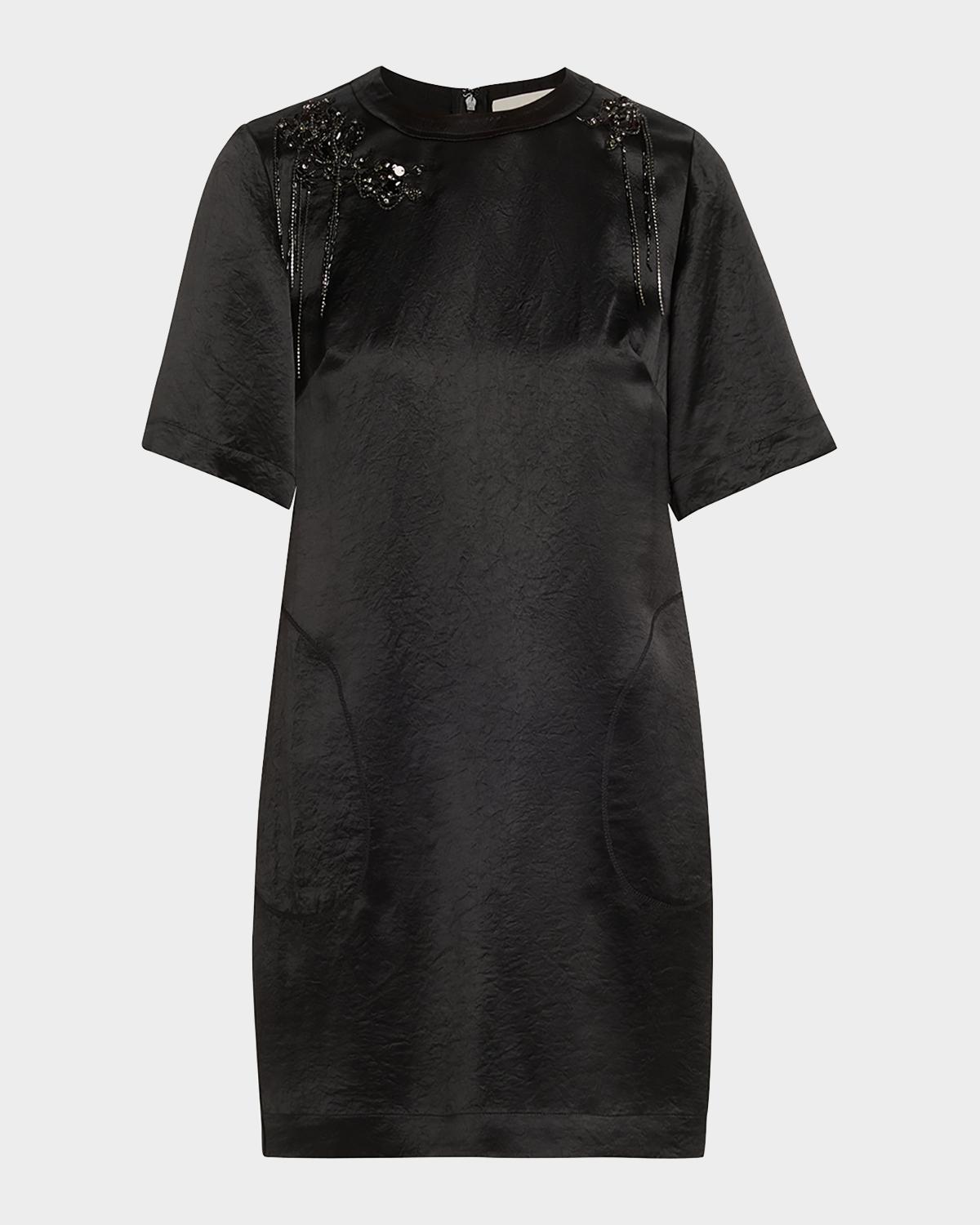 Jason Wu Collection Embellished Applique Mini Shift Dress