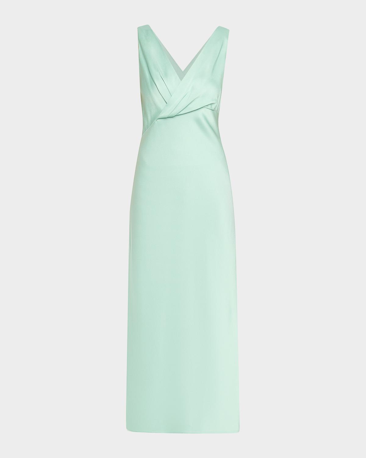 Jason Wu Collection Sleeveless Bias-Cut Crepe Satin Maxi Dress