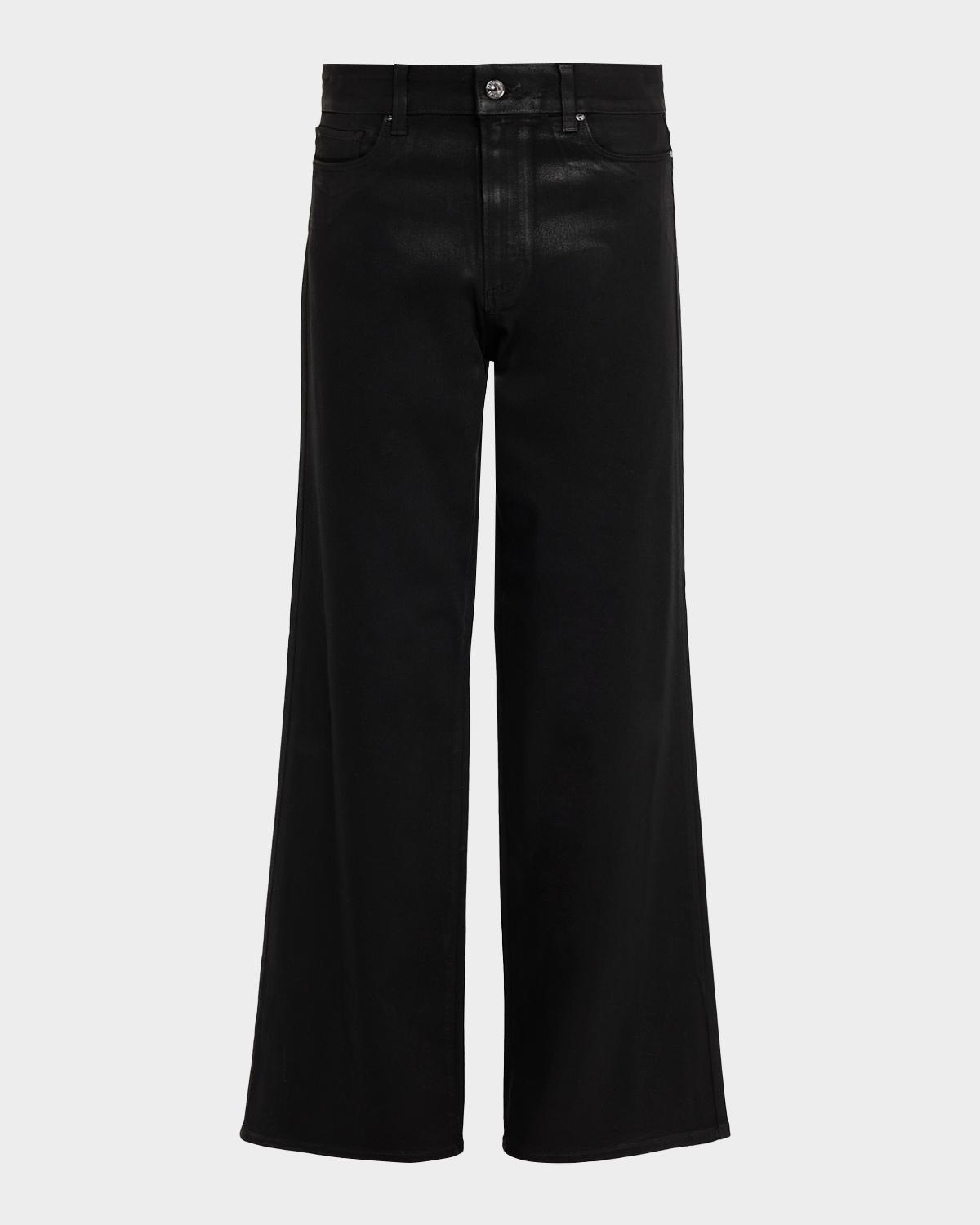 PAIGE Anessa Wide-Leg Coated Jeans