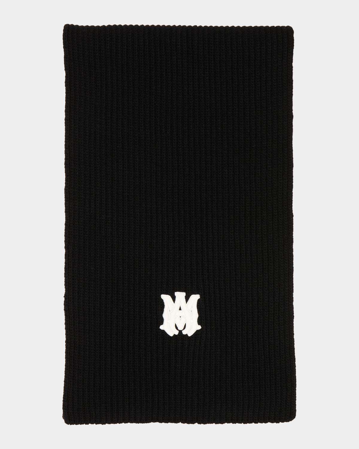 Amiri Men's MA Ribbed Wool Scarf