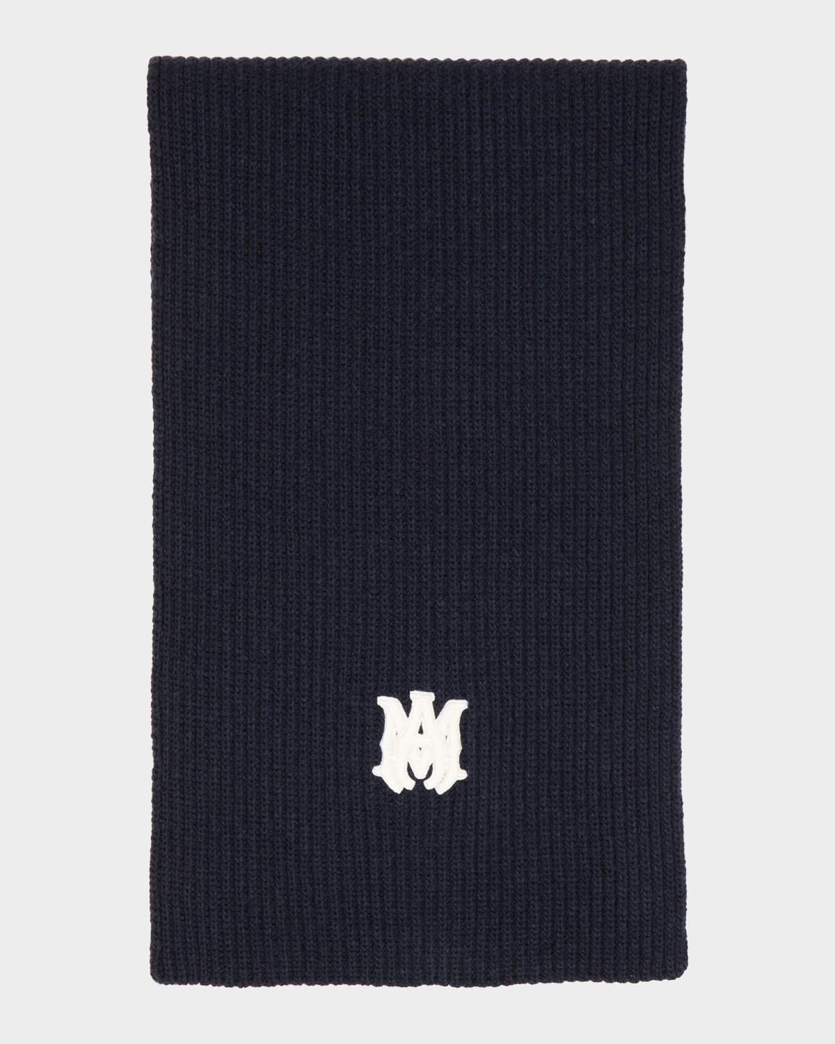 Amiri Men's MA Ribbed Wool Scarf