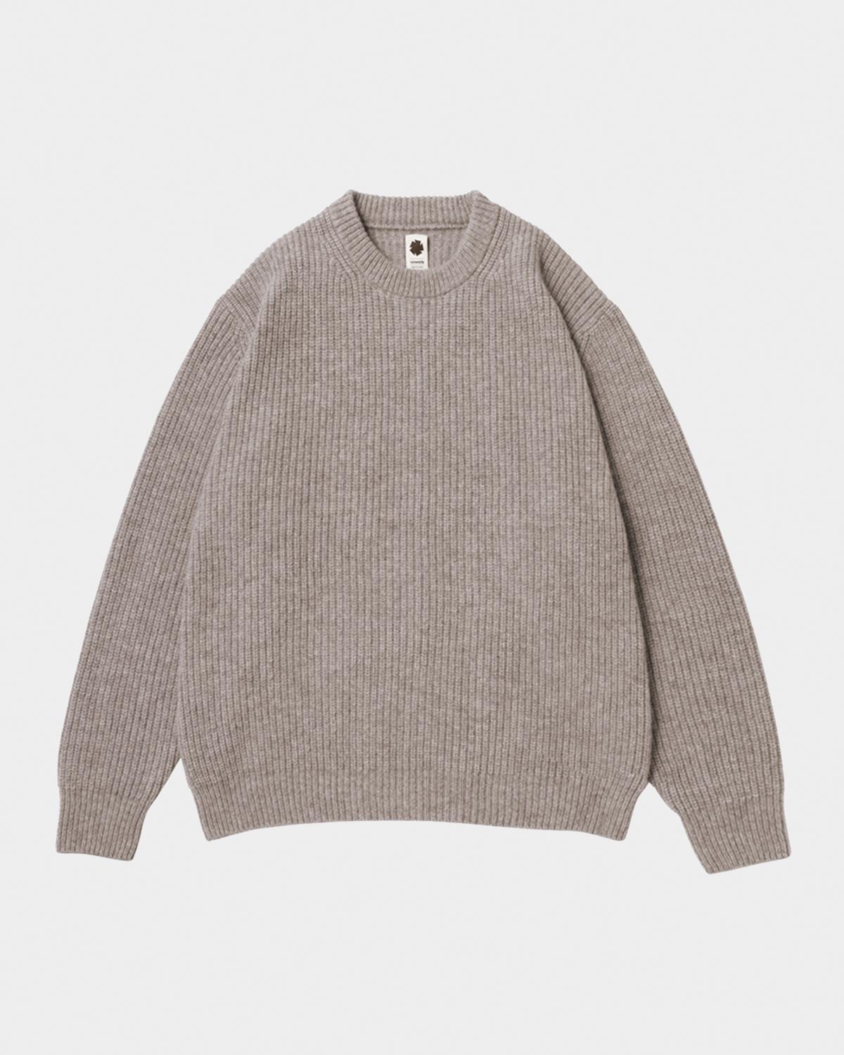 vowels Men's Baby Alpaca Knit Sweater