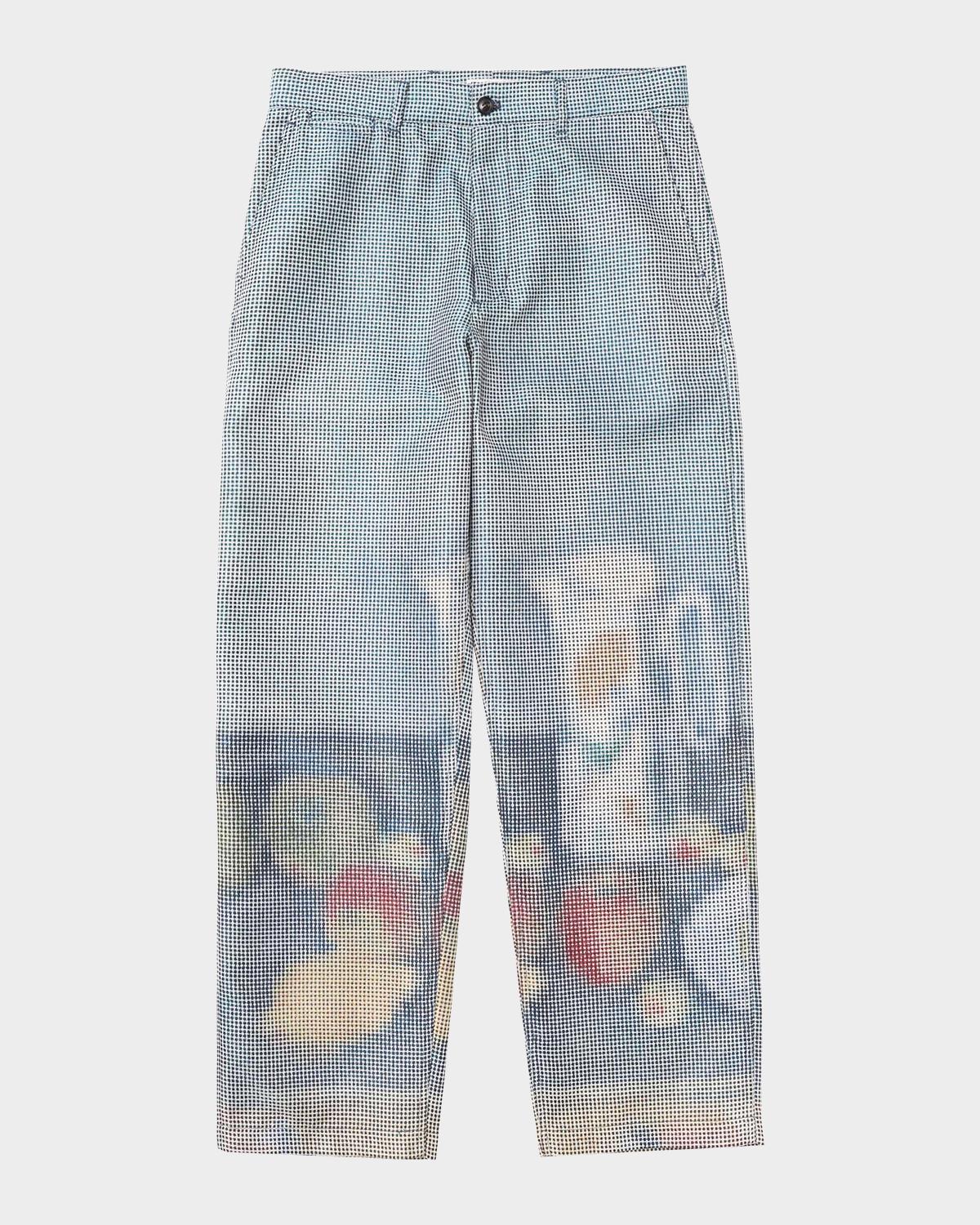 vowels Men's Baggy-Fit Work Pants