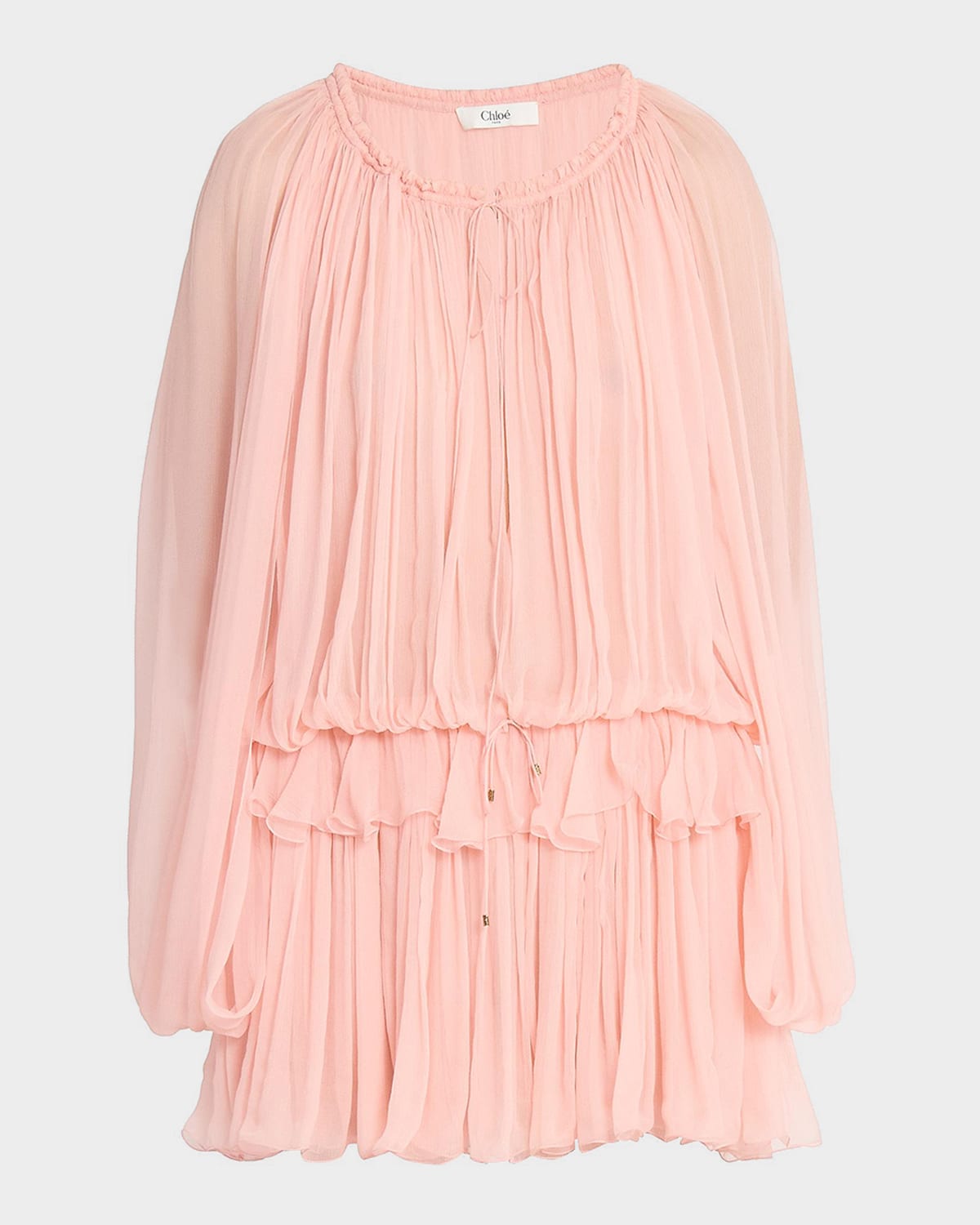 Chloe Organic Silk Crepe De Chine Top