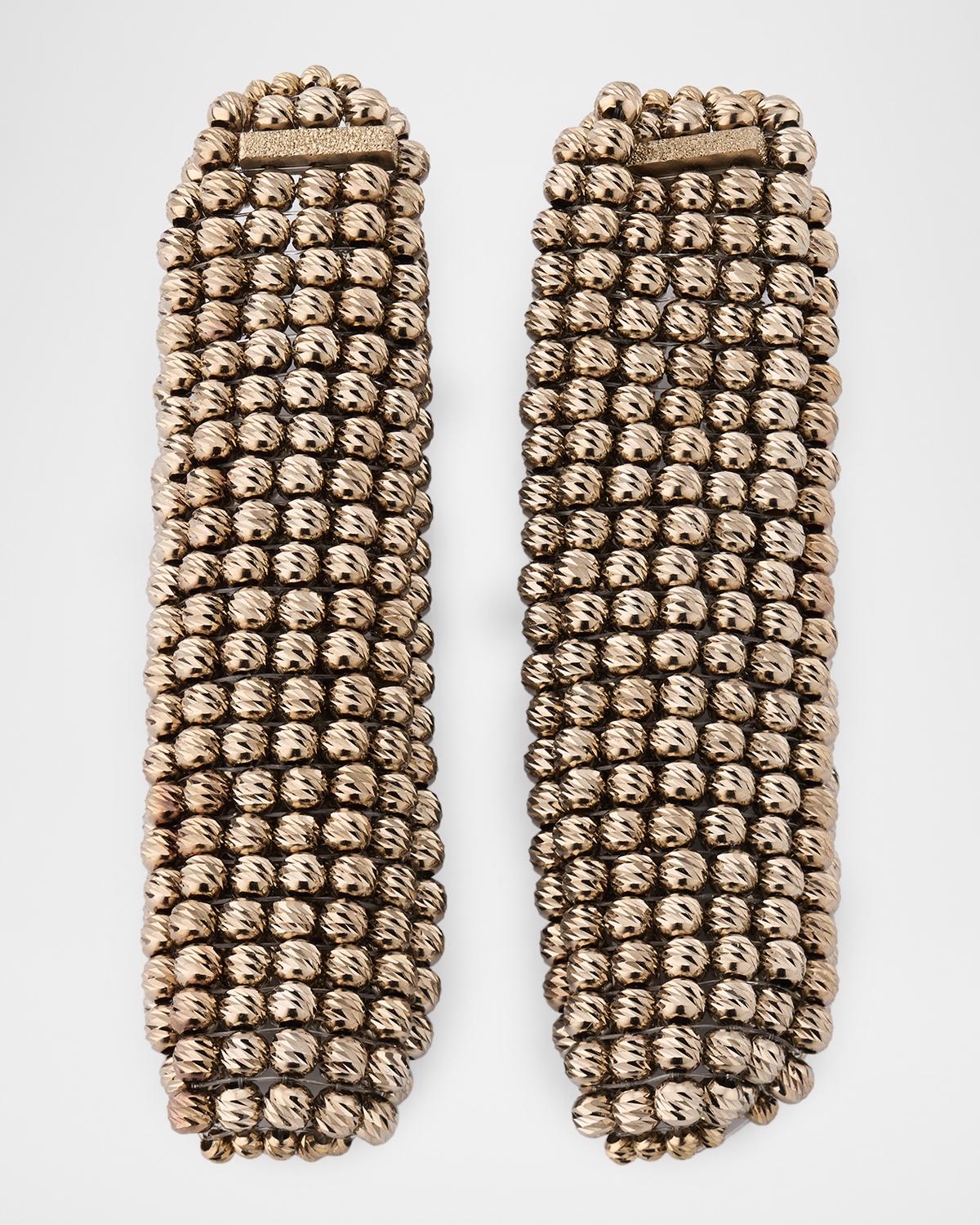 Sterling Silver Beaded Drop Earrings