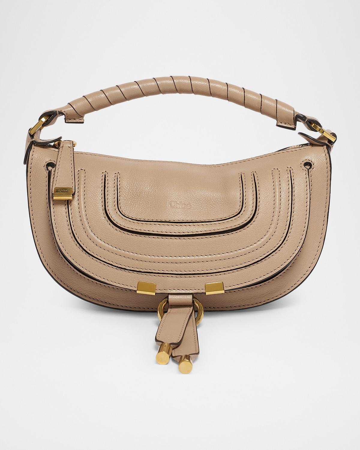 Marcie Mini Saddle Shoulder Bag in Leather