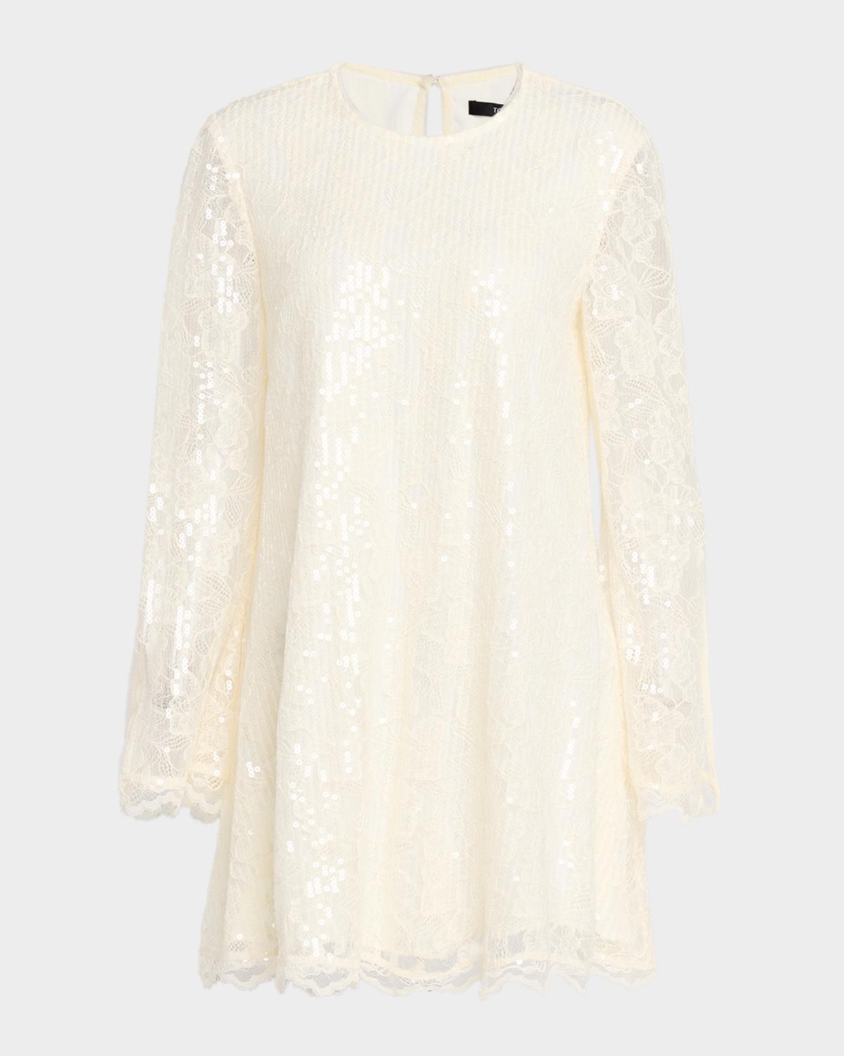 Toccin Gramercy Sequined Lace Mini Dress