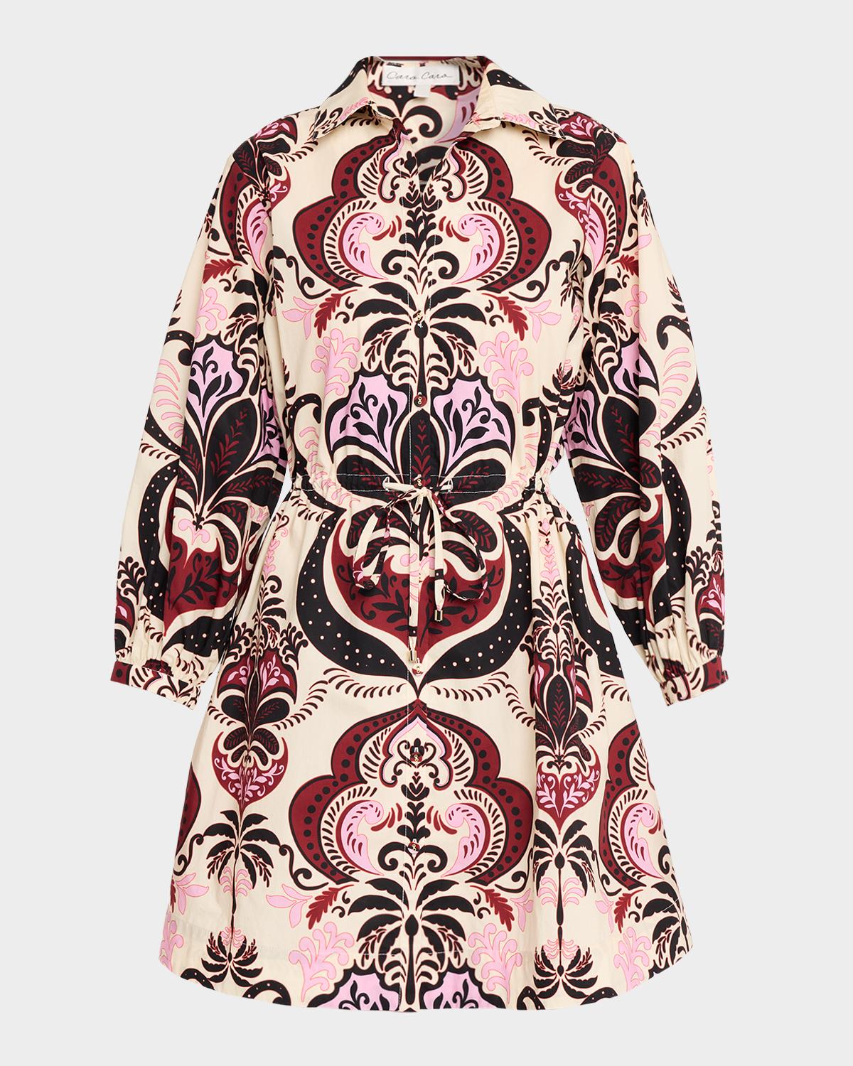 Cara Cara Henry Long-Sleeve Printed Maxi Dress