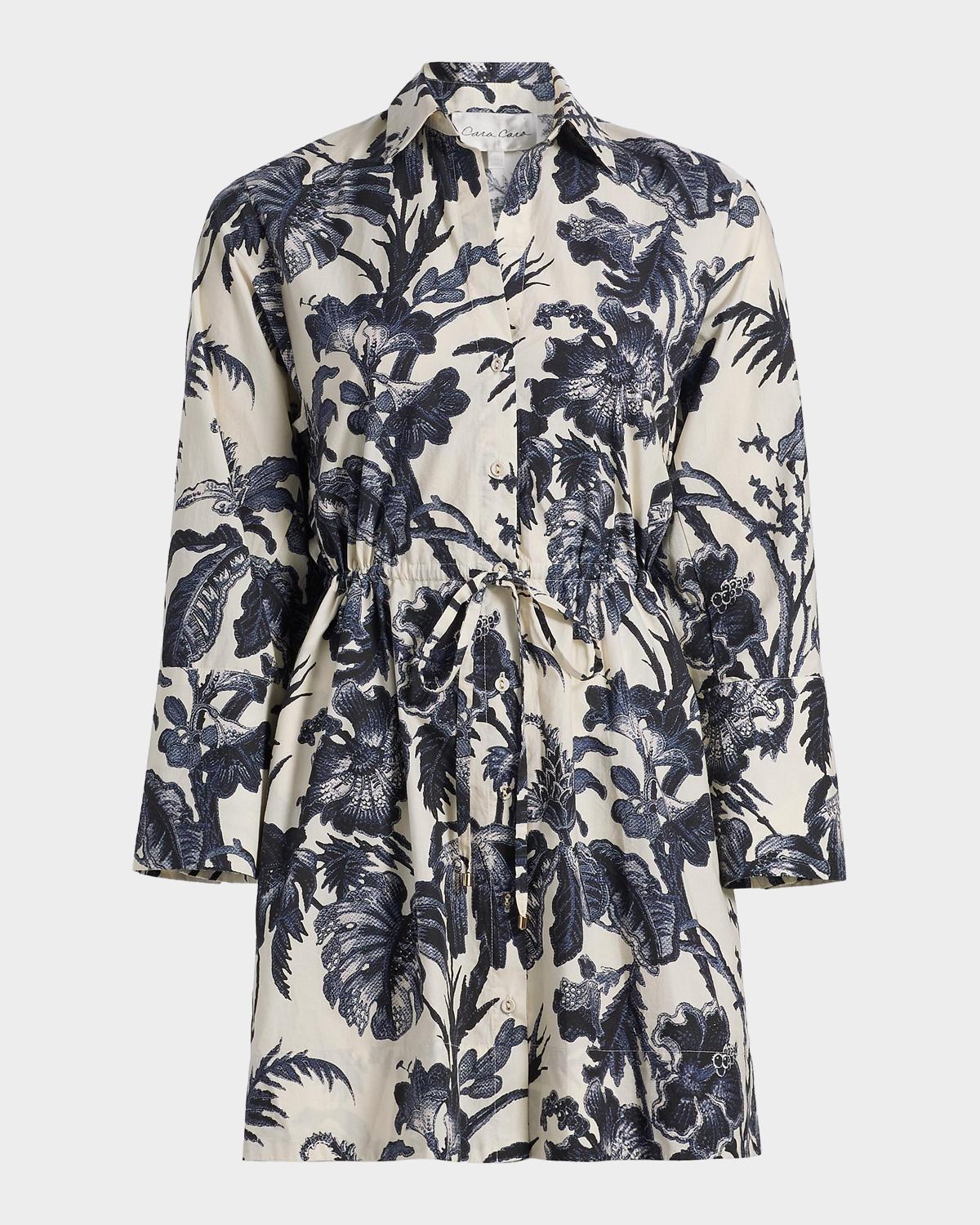 Cara Cara Henry Long-Sleeve Printed Maxi Dress