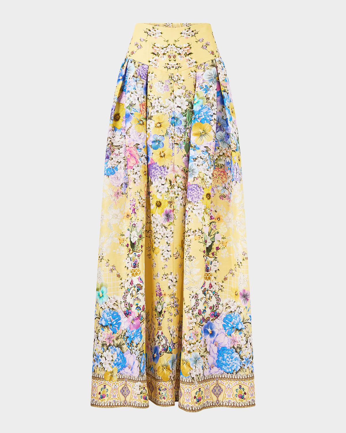 Darling Buds Corset Waist Maxi Skirt