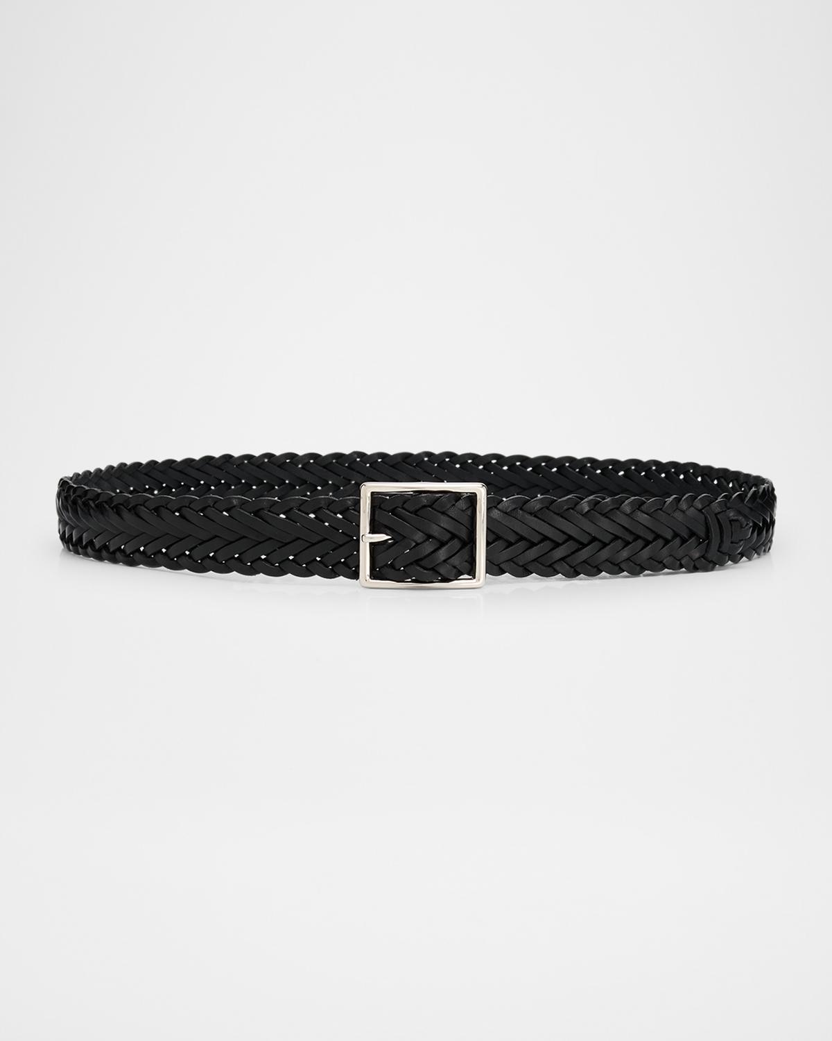 Nili Lotan Nicola Braided Leather Belt