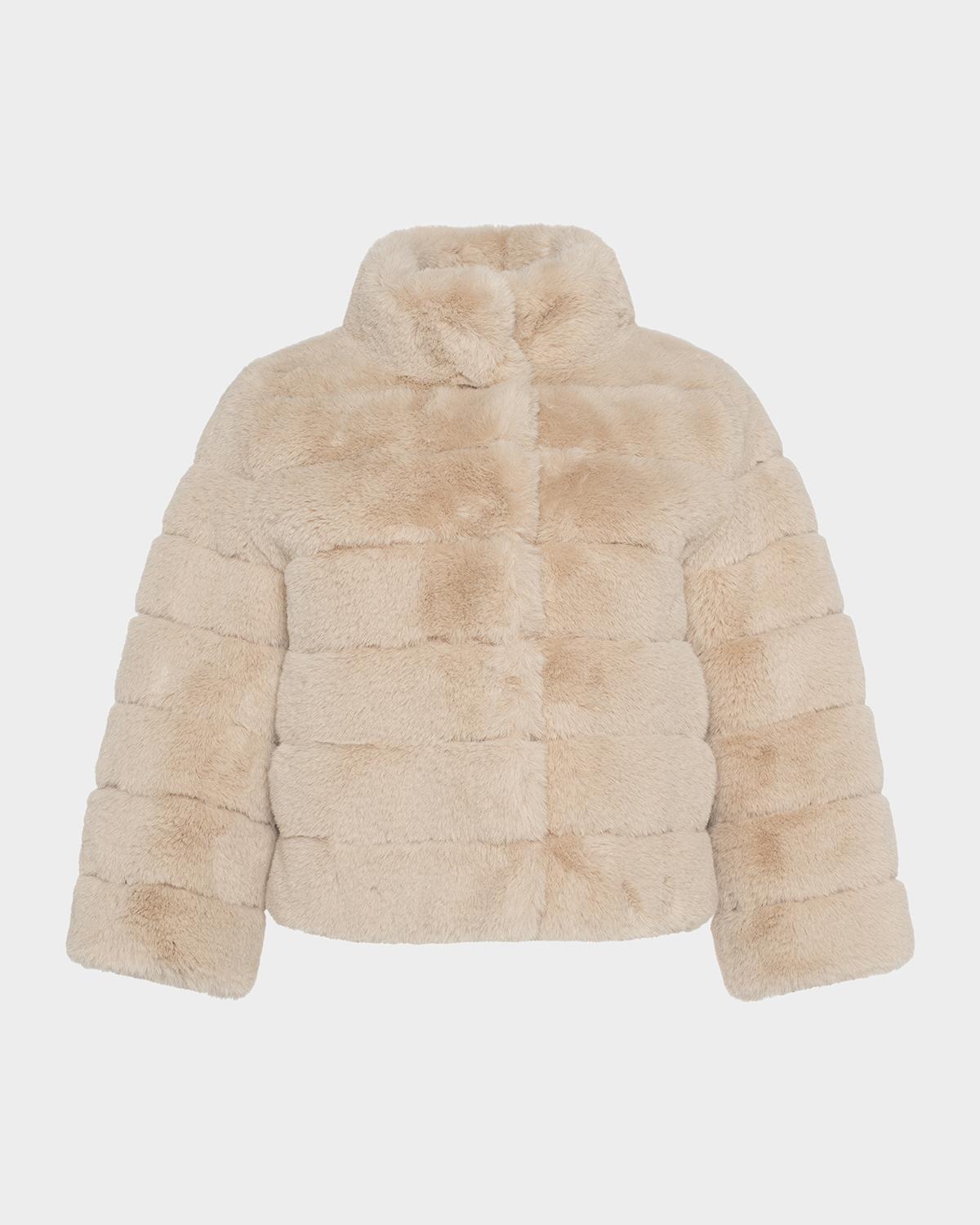 Lyla Grant Fur-Free Short Faux Rabbit Coat